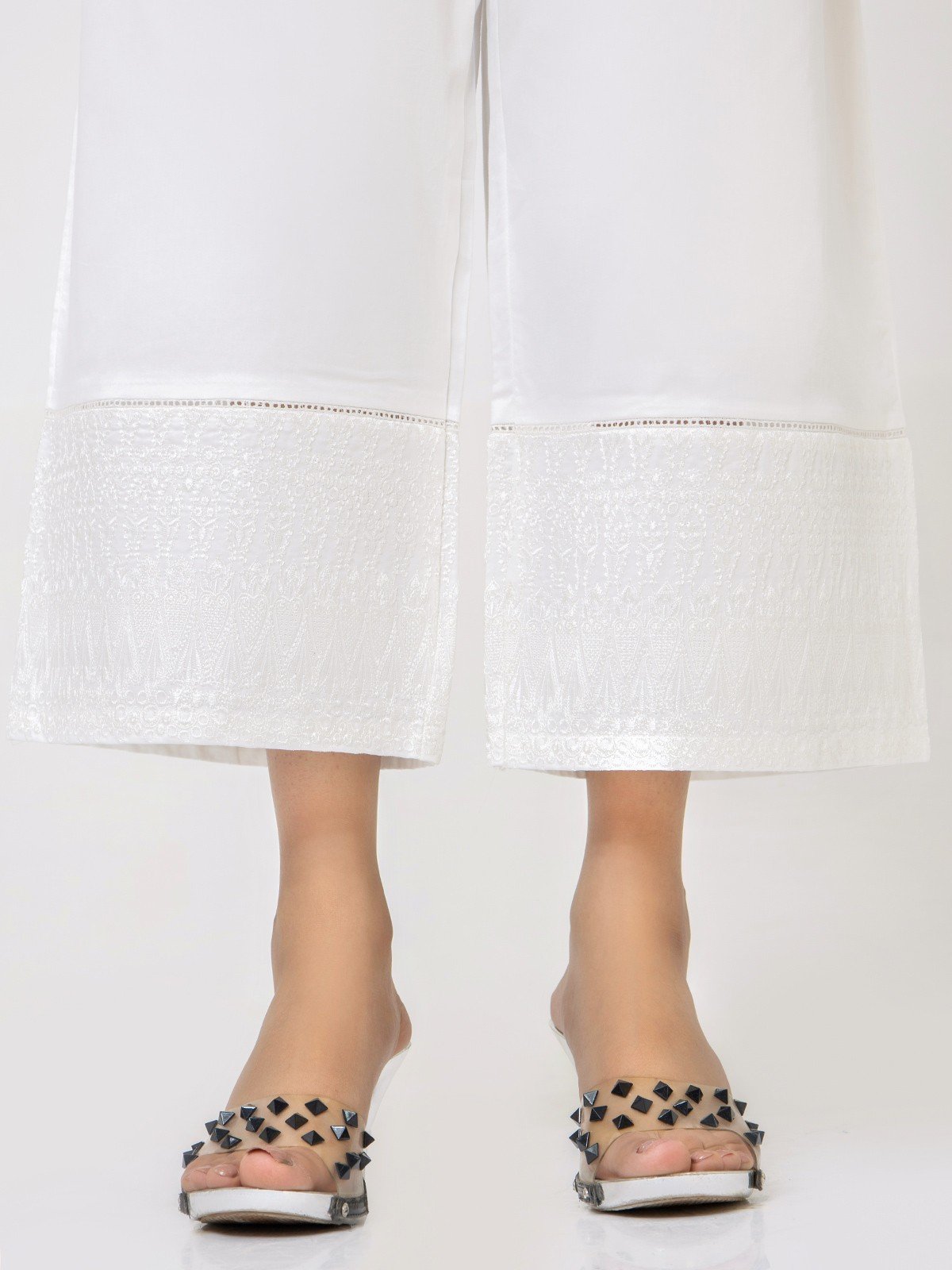 Edenrobe - Women's White Trouser - EWBE22-76327