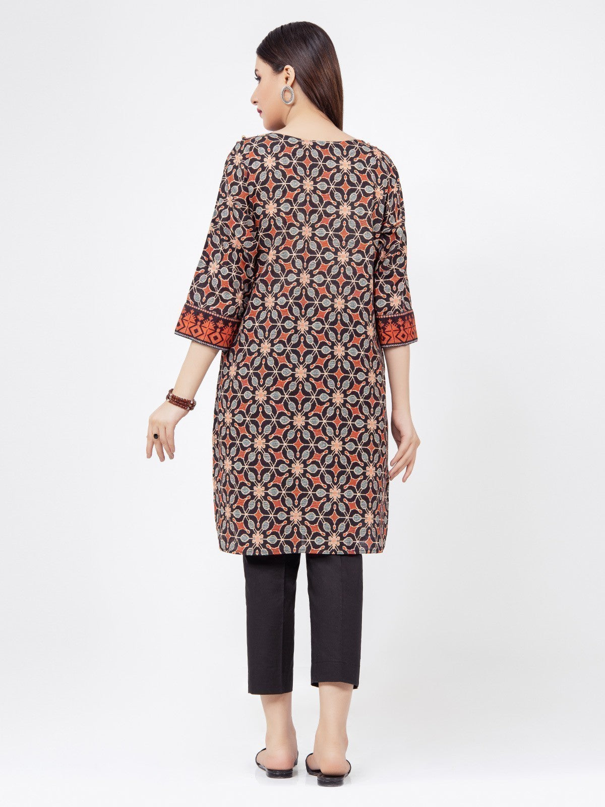 Edenrobe - Pret 1Pc Printed Khaddar Shirt - EWTKA21-67770