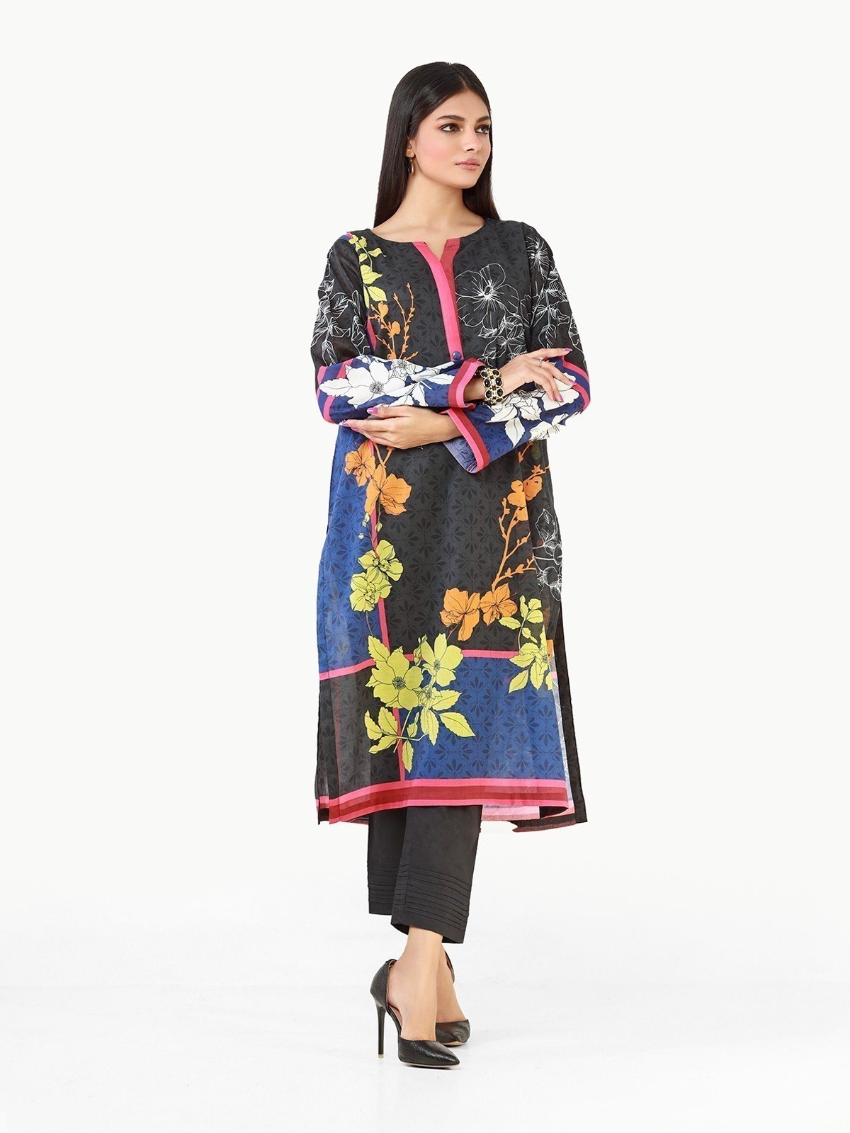 Edenrobe - Pret 1Pc Printed Cambric Shirt - EWTKA22-67785