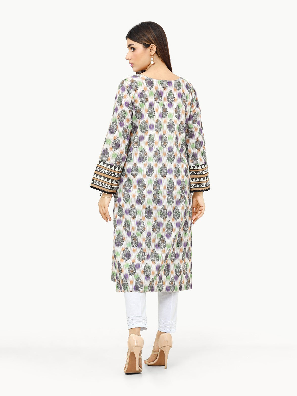 Edenrobe - Pret 1Pc Printed Khaddar Shirt - EWTKA22-68563