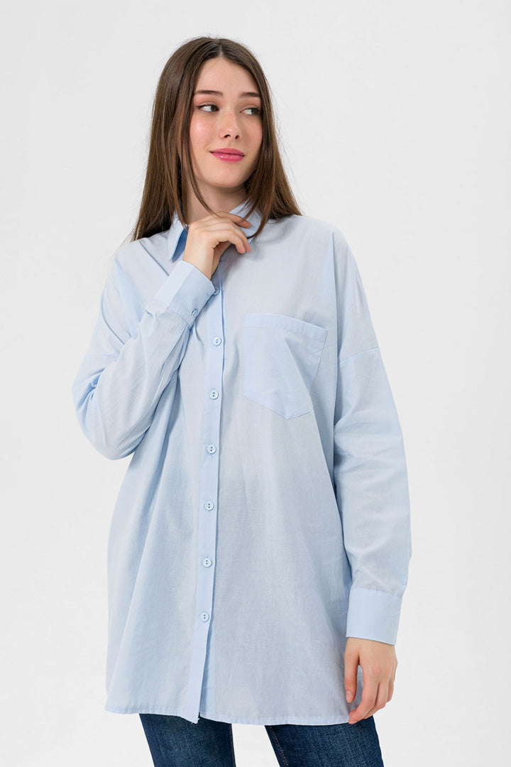 BTW - OVERSIZED BUTTON DOWN