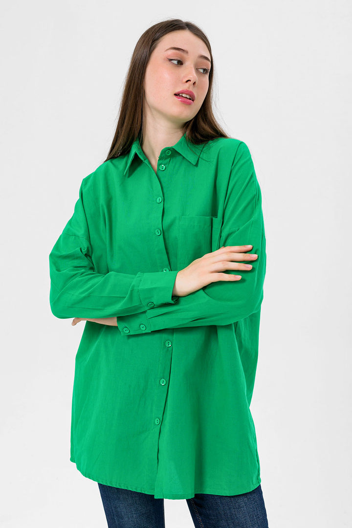 BTW - OVERSIZED BUTTON DOWN