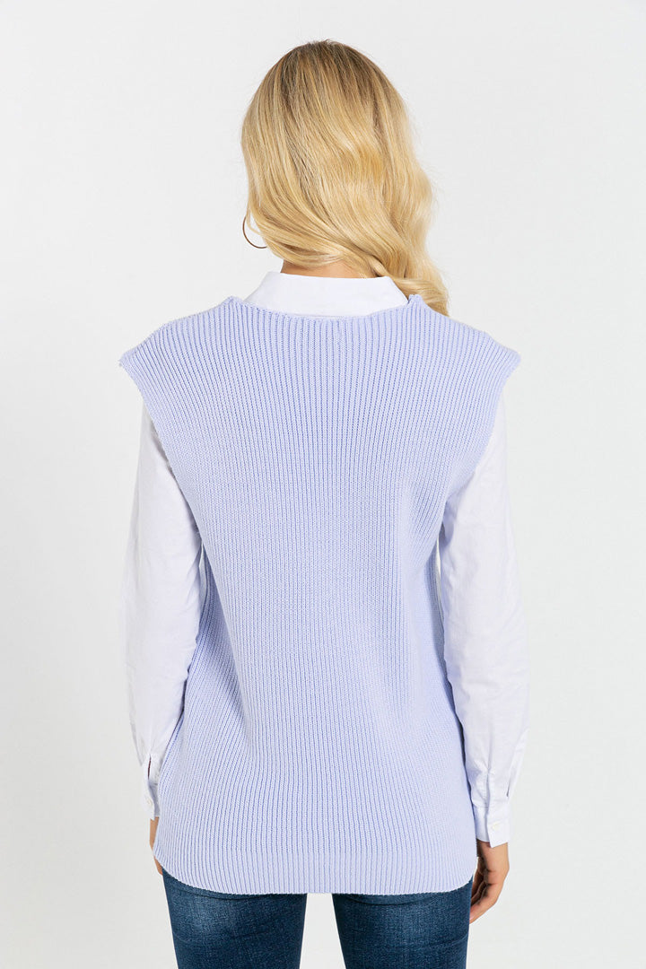 BTW - SLEEVLESS KNIT SWEATER