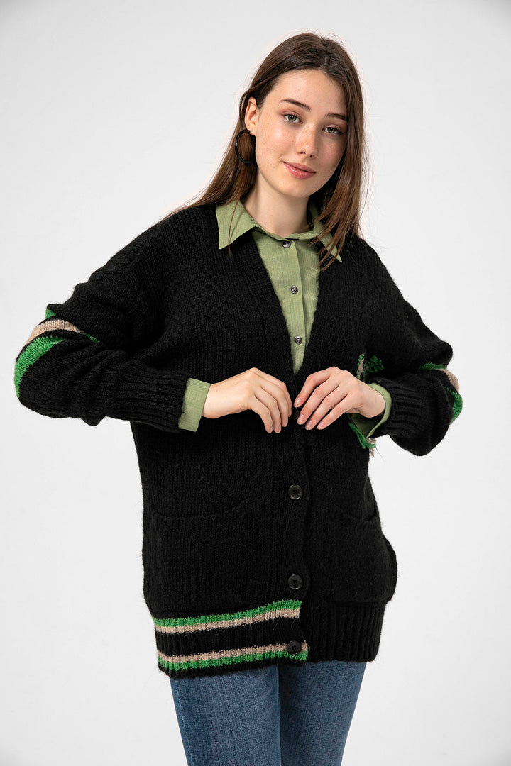 BTW - RIB-KNIT CARDIGAN