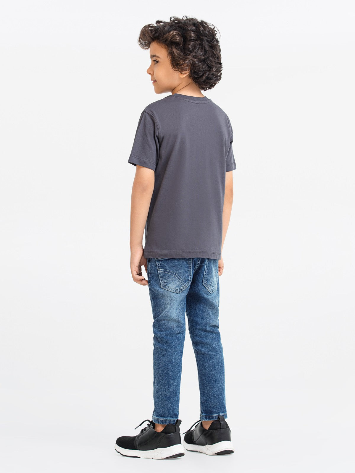 Edenrobe - Boy's Charcoal T-Shirt - EBTTS23-011