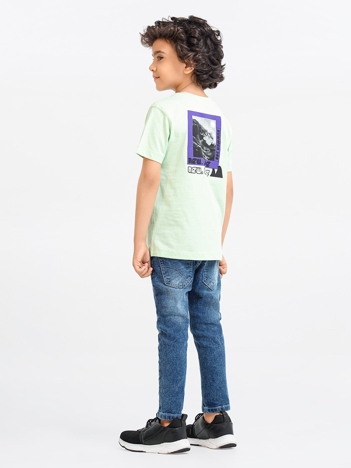 Edenrobe - Boy's Light Green T-Shirt - EBTTS23-013