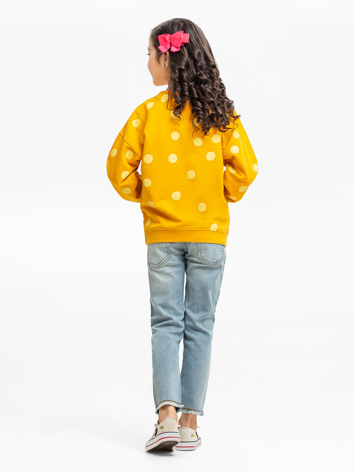 Edenrobe - Girl's Yellow Sweatshirt - EGTSS23-002