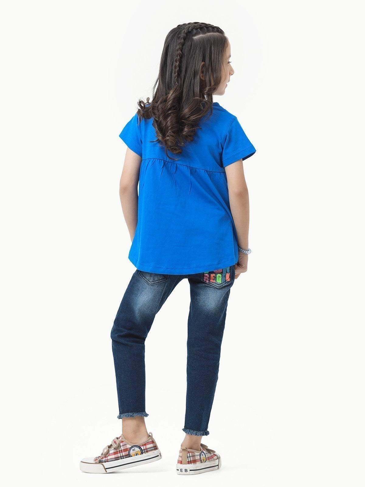 Edenrobe - Girl's Royal Blue Top - EGTK23-026