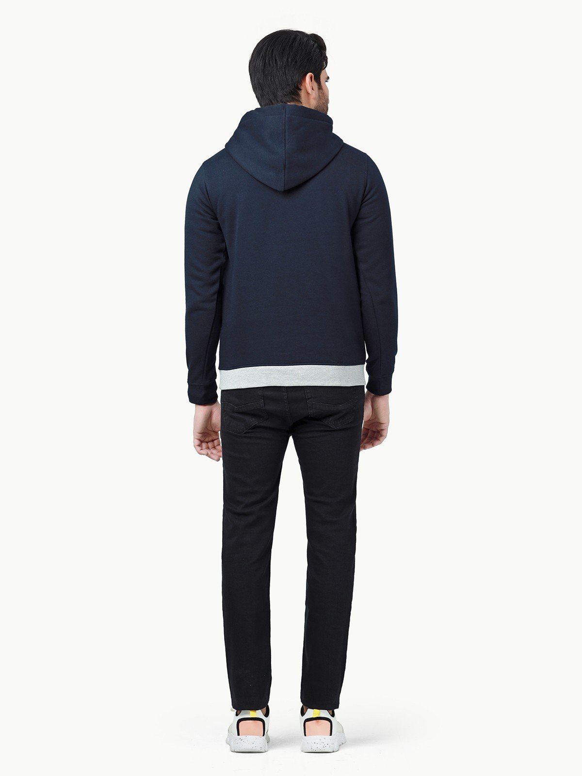 Edenrobe - Men's Navy & Grey Hoodie - EMTH22-003