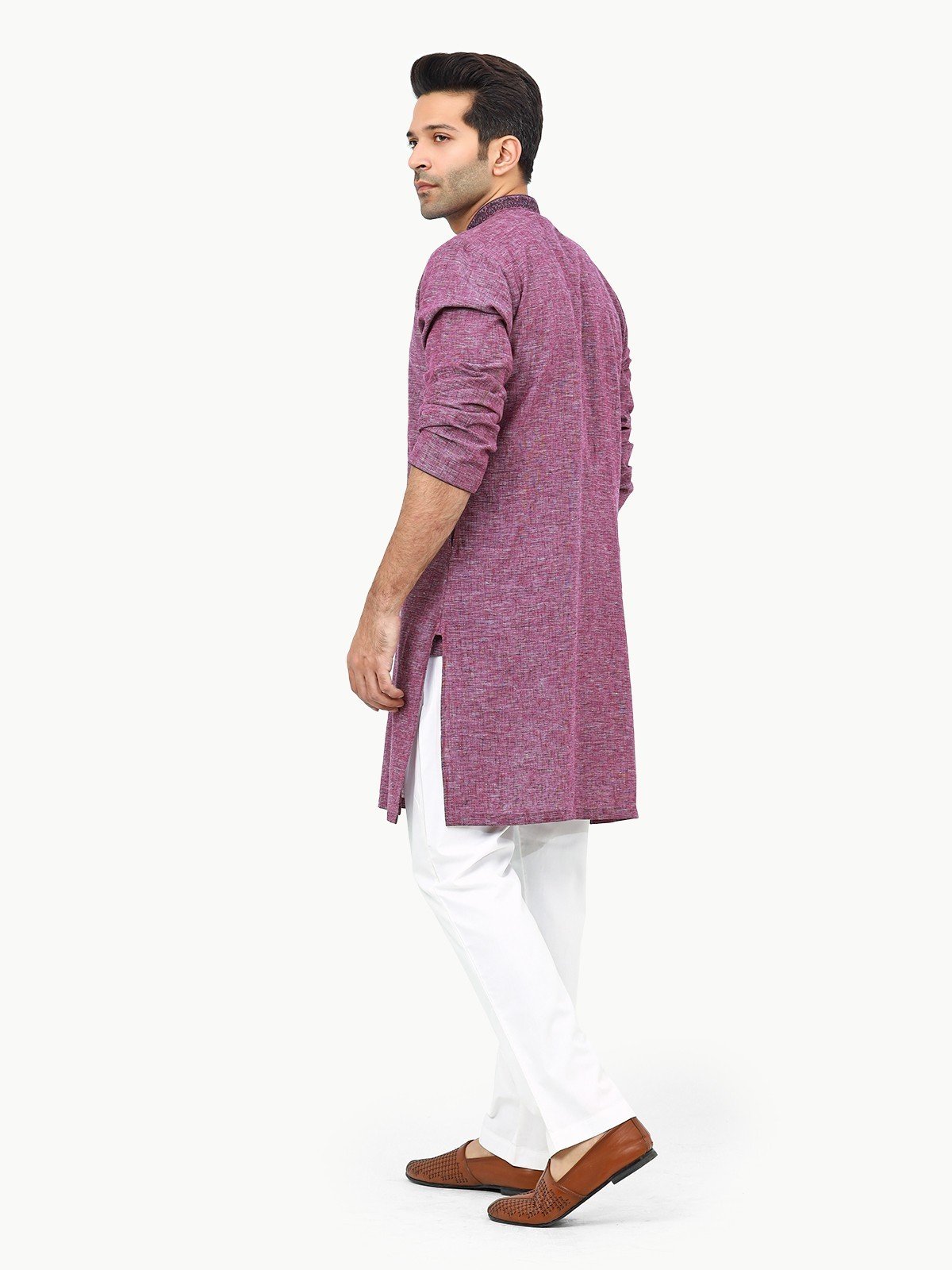 Edenrobe - Men's Purple Kurta - EMTK22-99269