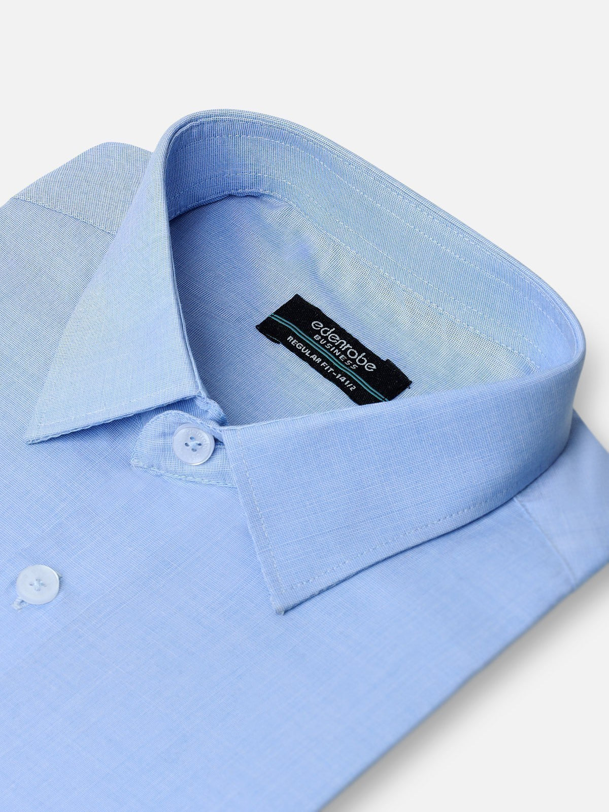 Edenrobe - Men's Sky Blue Shirt Plain - EMTSB22-129