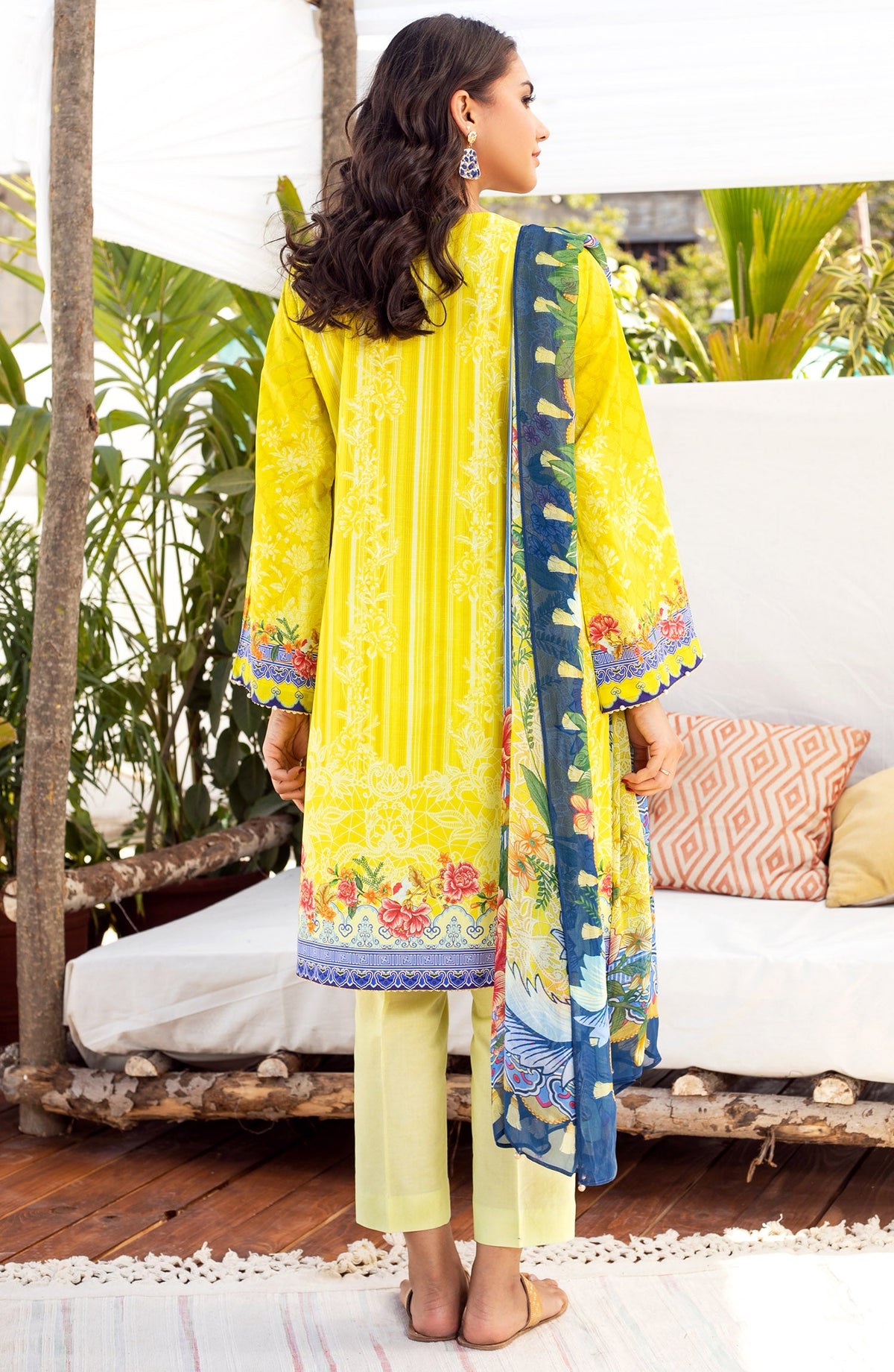 Orient - Unstitched 3 Piece Embroidered Lawn Suit