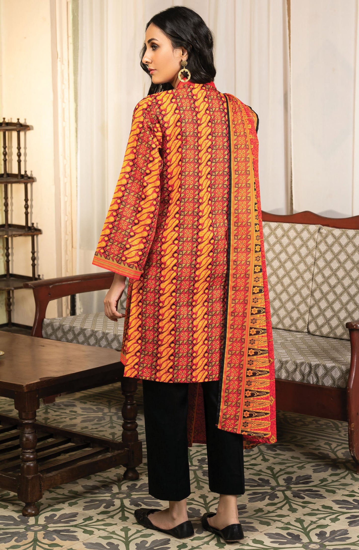 Orient - Unstitched 3 Piece Printed Lawn Suit