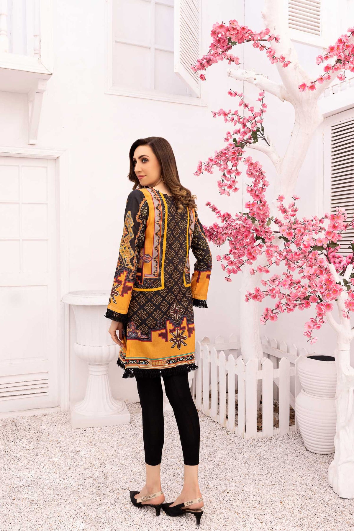 Adan's Libas - Charlz - Digital Printed Stitched Lawn Kurti
