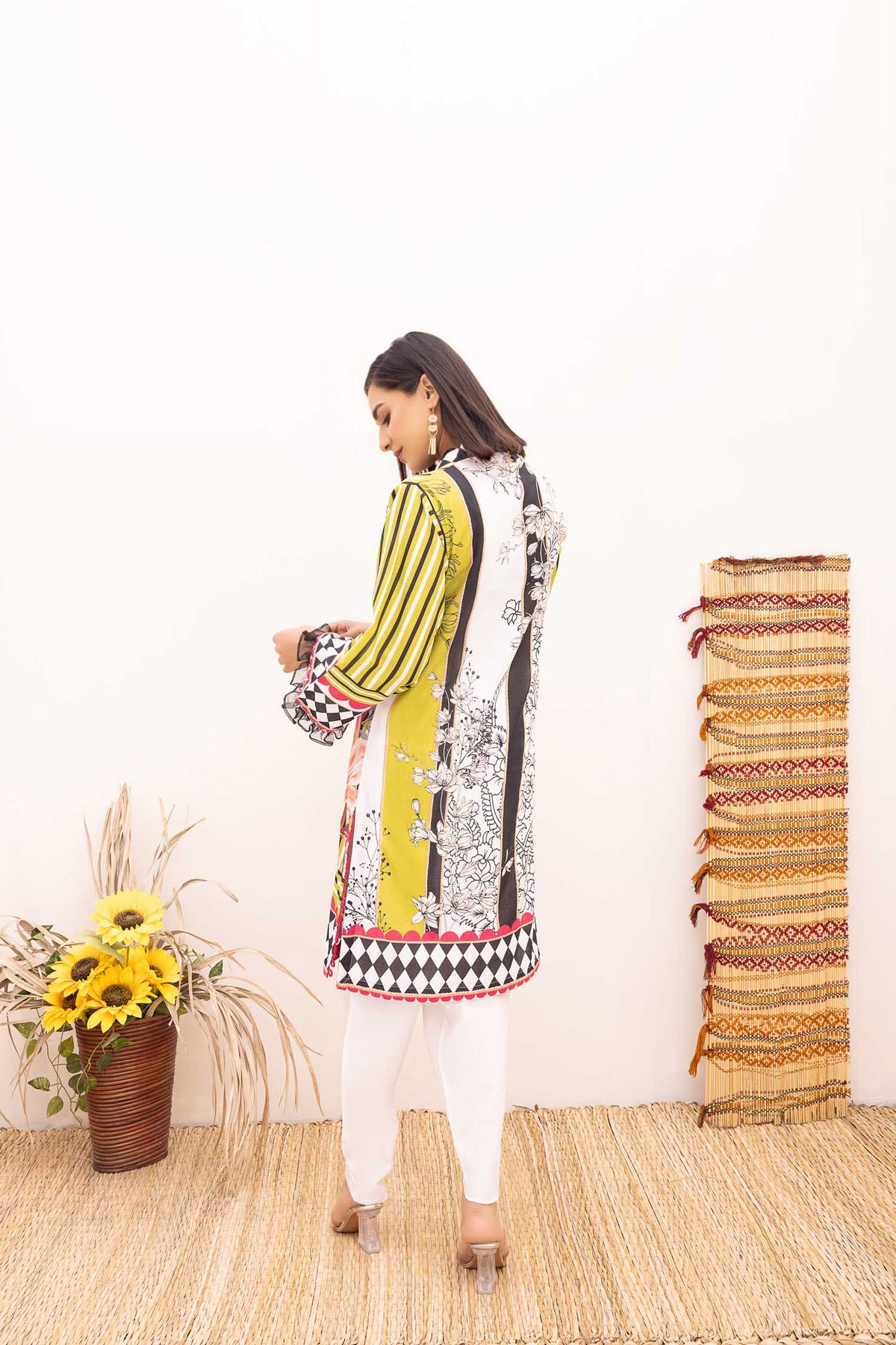 Adan's Libas - Cran - Digital Printed Stitched Lawn Kurti