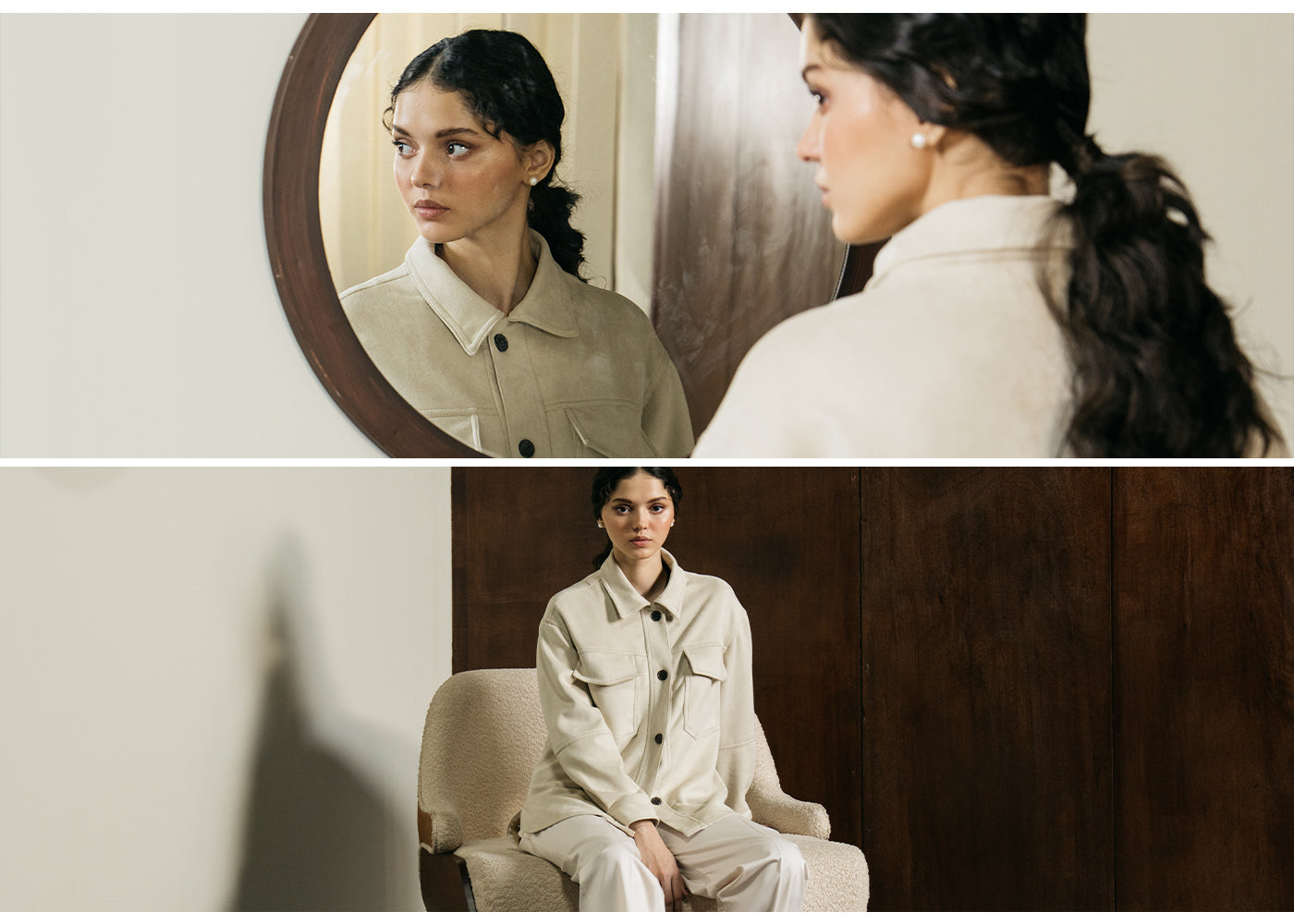 Ethnic - SOLID OVERSHIRT (E1226/108/002)