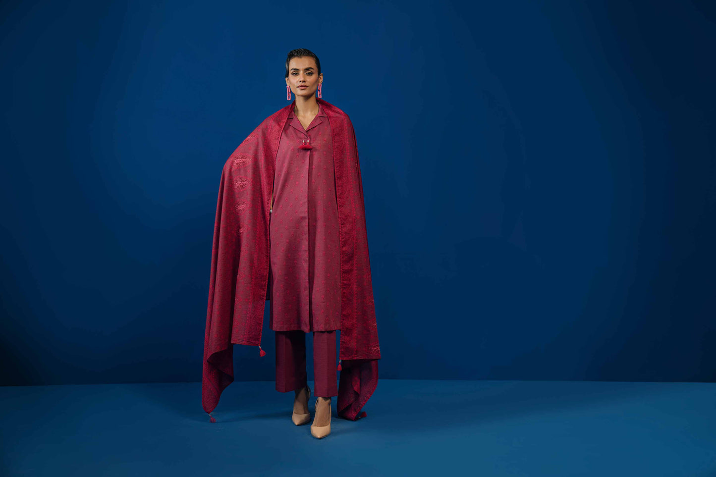 Nishat Linen - 3 Piece - Printed Loose Fabric - 42304068