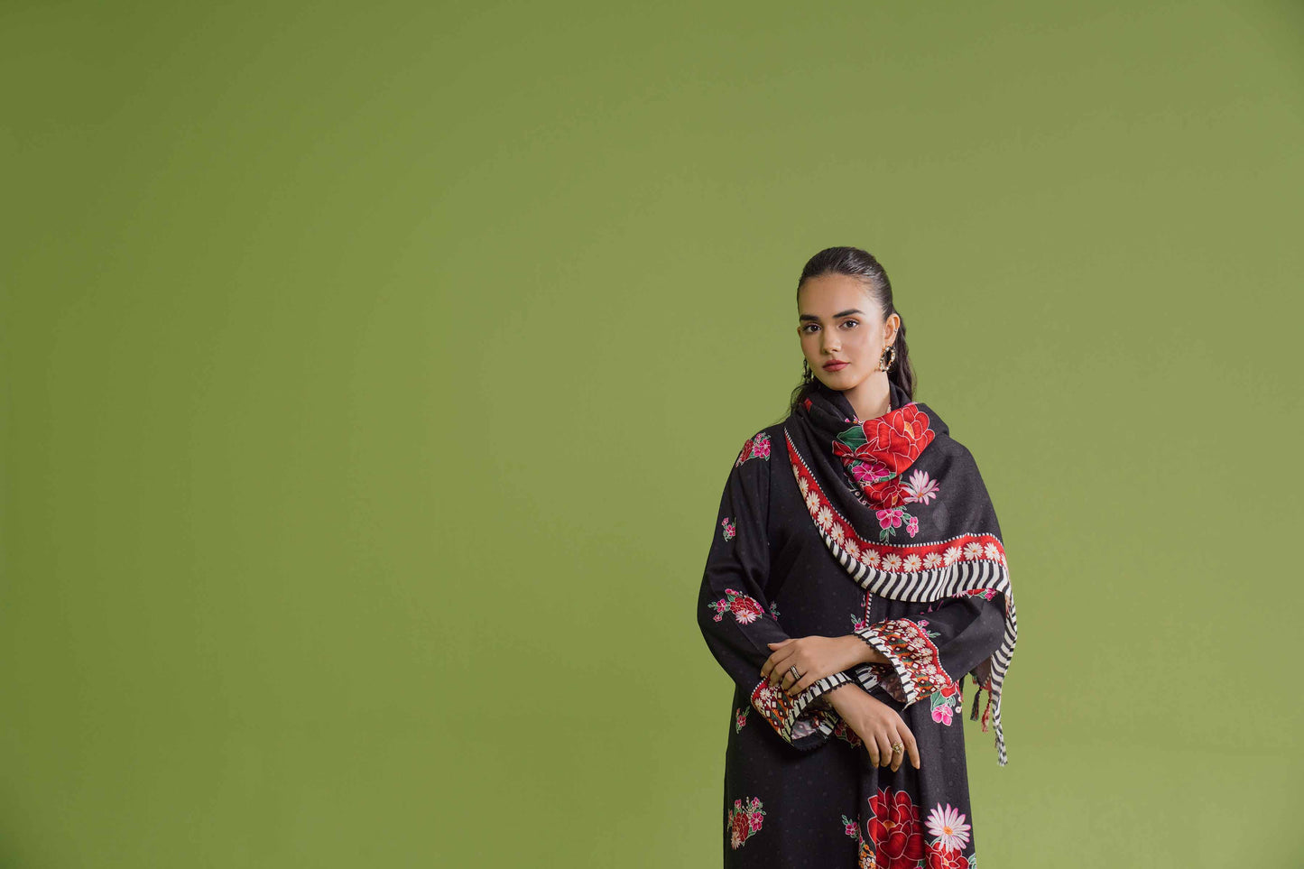 Nishat Linen - 3 Piece - Printed Loose Fabric - 42304075