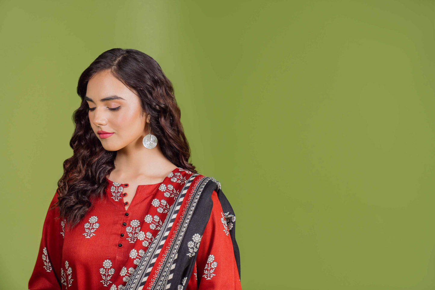 Nishat Linen - 3 Piece - Printed Loose Fabric - 42304077