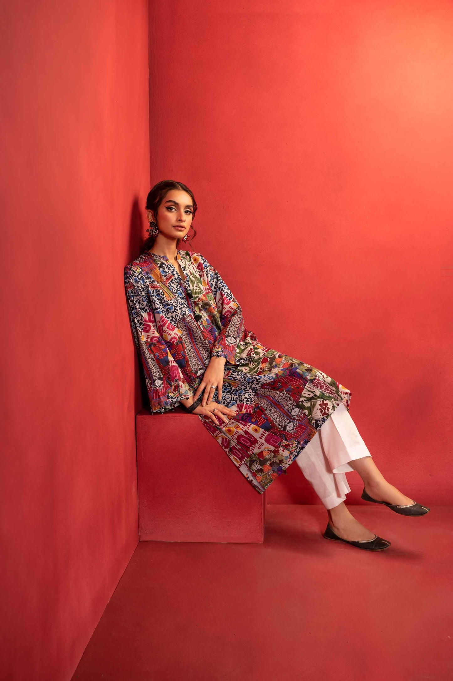 Nishat Linen - 1 Piece - Digital Printed Loose Fabric - 42304090
