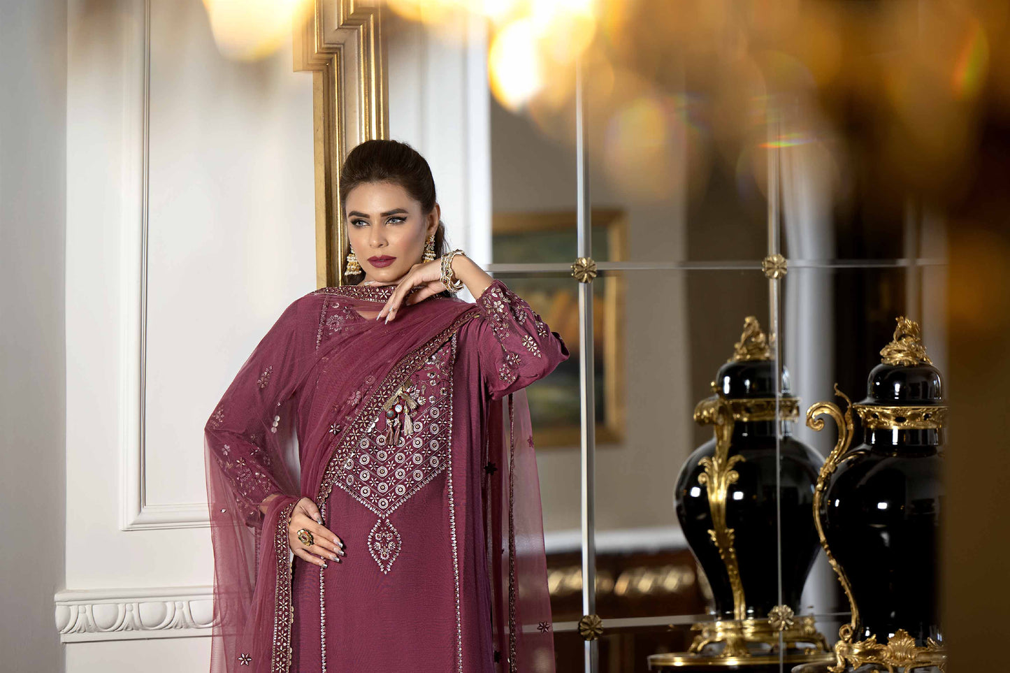 Nishat Linen - 3 Piece - Embroidered Suit - 42308001