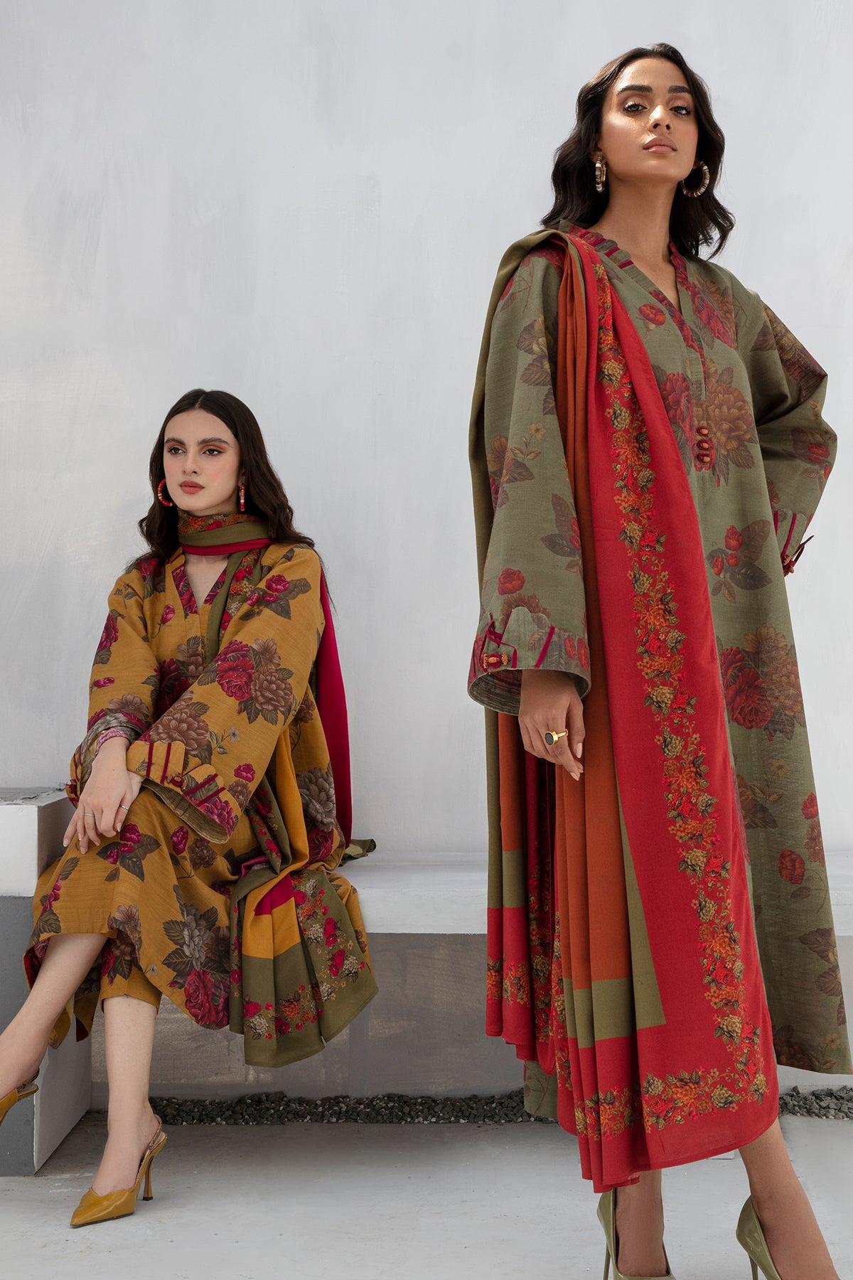 Baroque - DIGITAL PRINTED SLUB KHADDAR UF-451