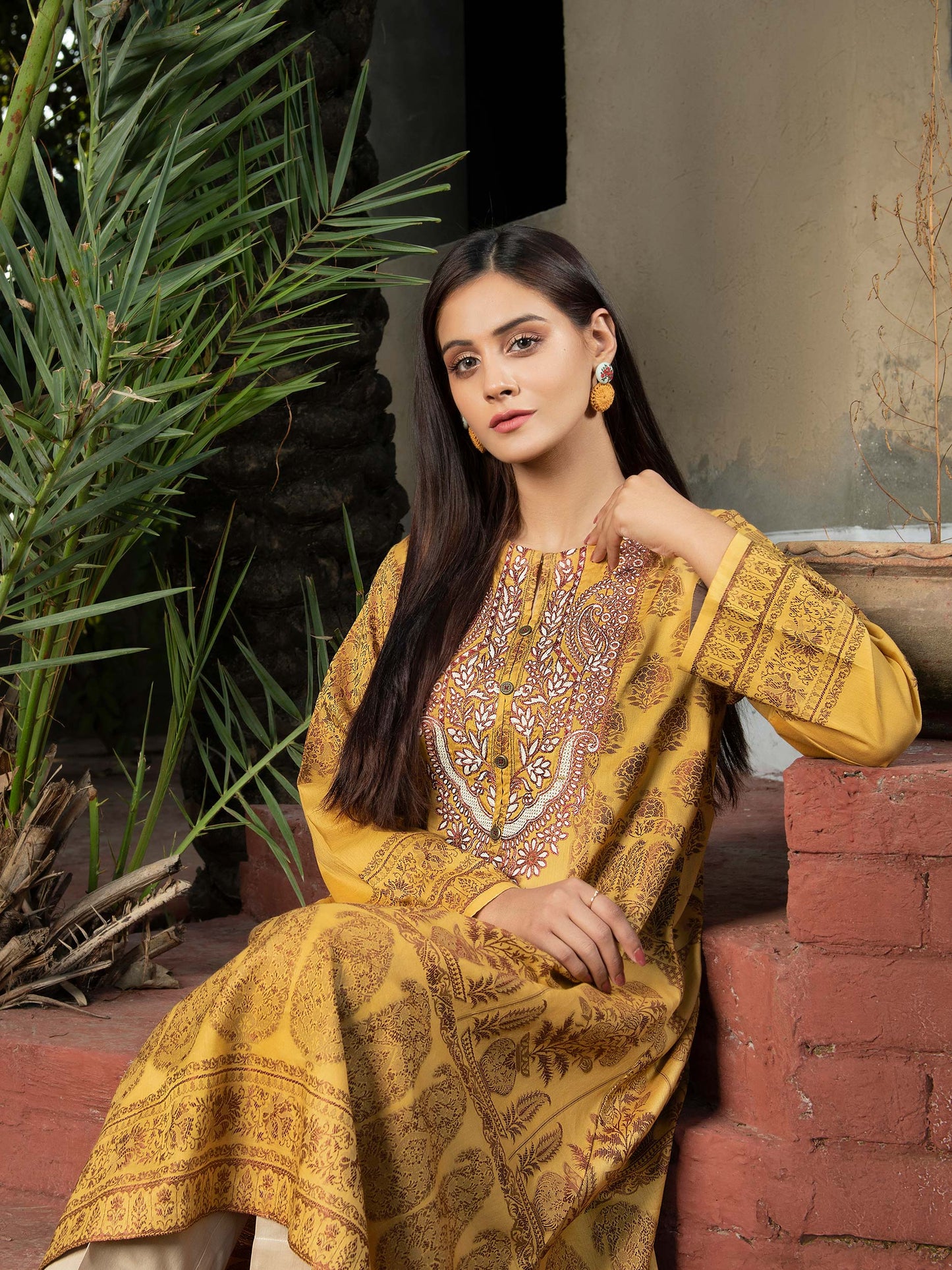 Limelight - Jacquard Shirt-Embroidered (Unstitched)