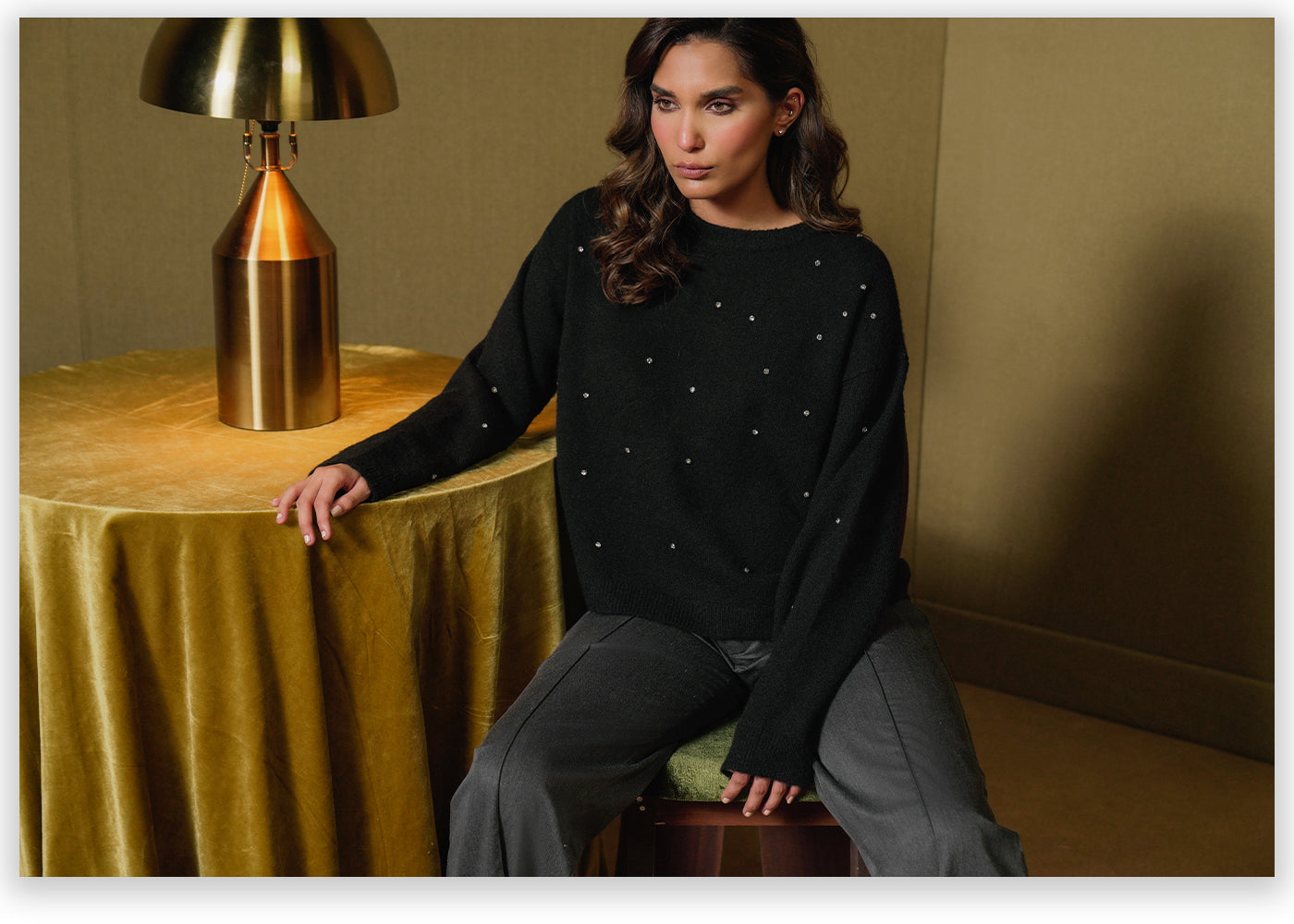 Ethnic - EMBELLISHED SWEATER (E1269/108/902)