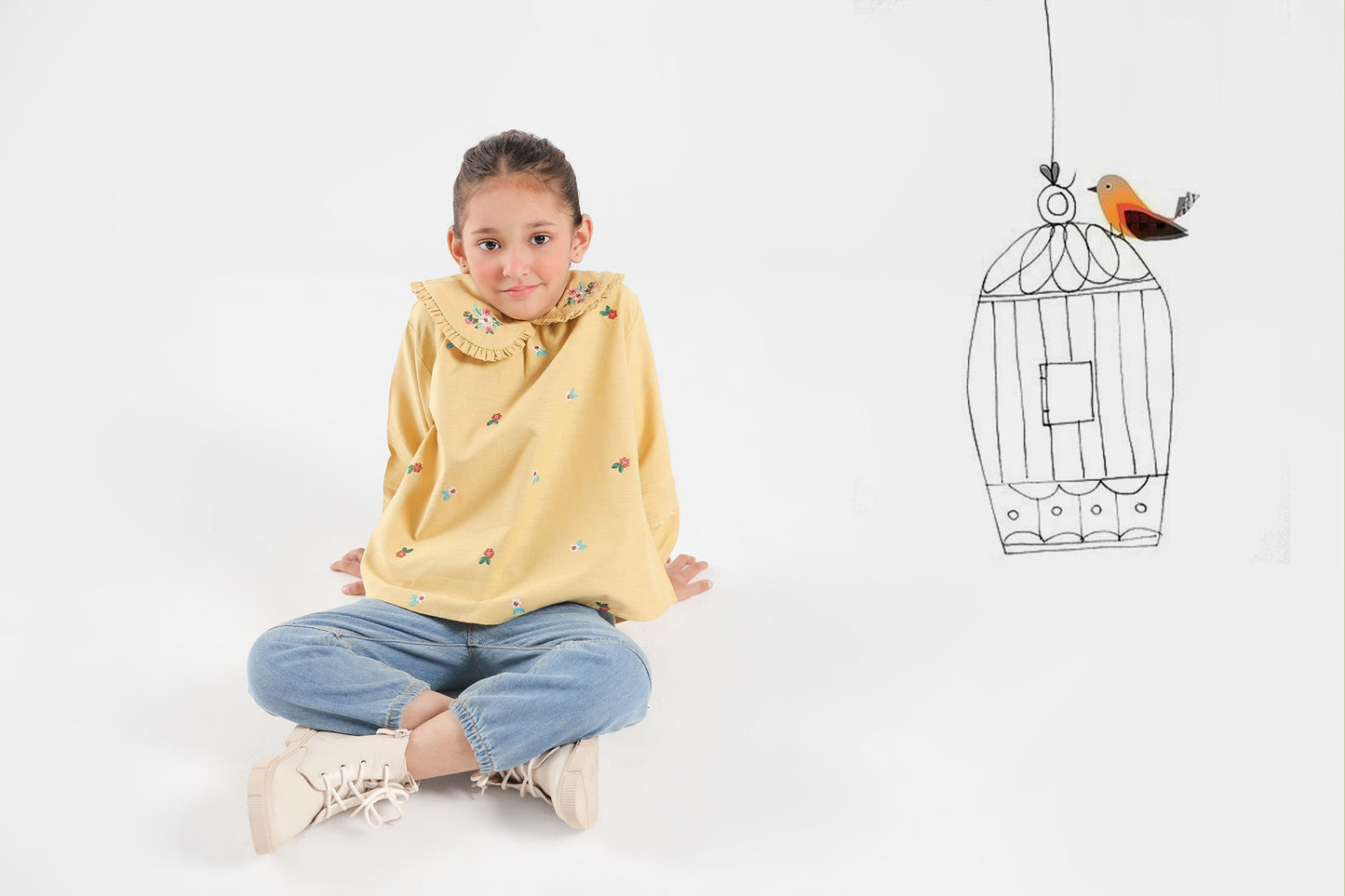 Ethnic - EMBROIDERED TOP (E0784/301/224)