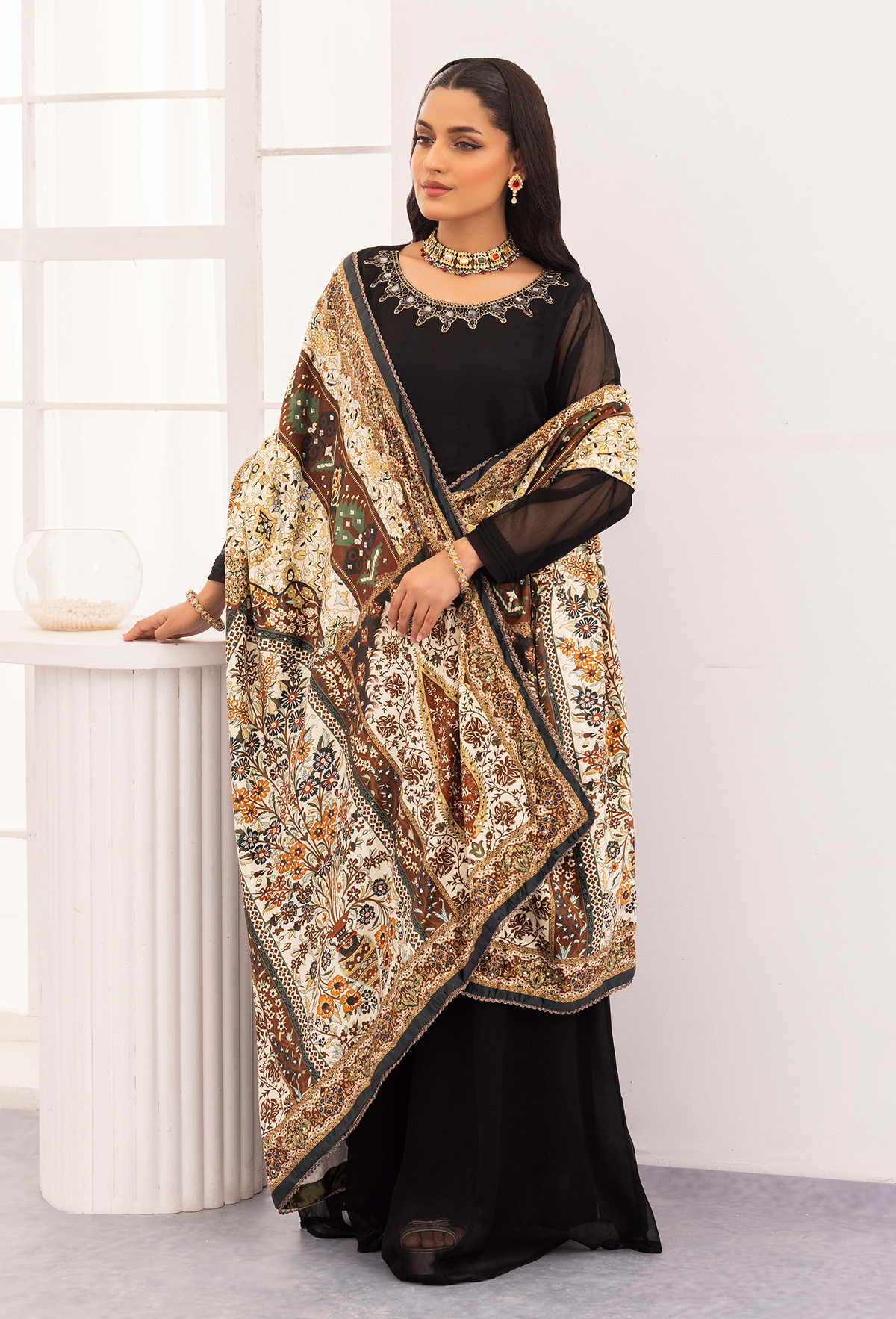 Adan's Libas - Adan's Velvet- Shawl 5445