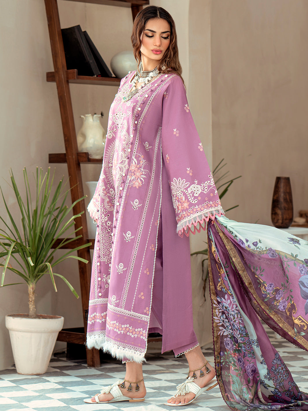 Binilyas - 912 - B | Three Piece Unstitched