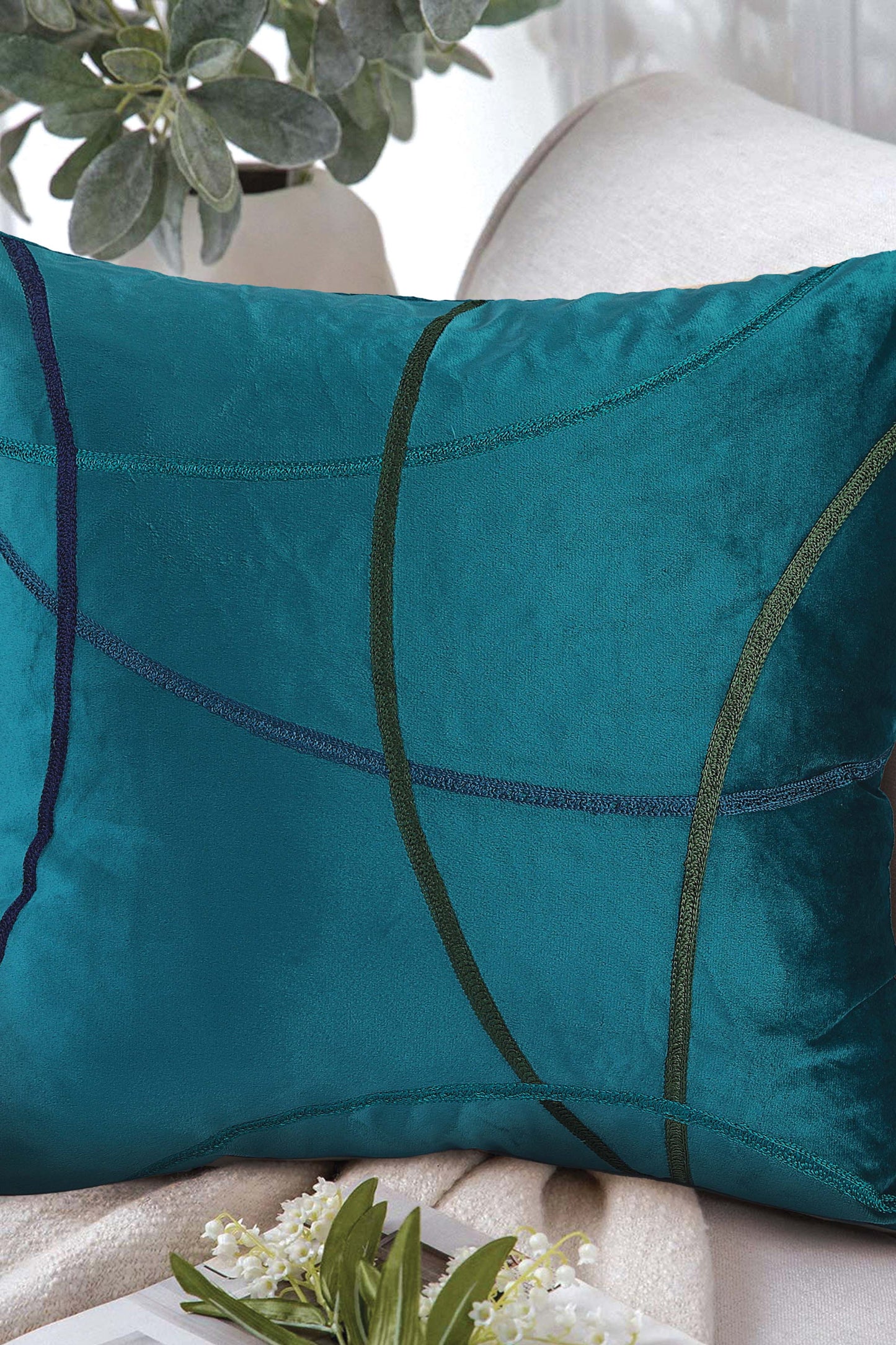 Nishat Linen - Arang Kei Cushion Cover Emb