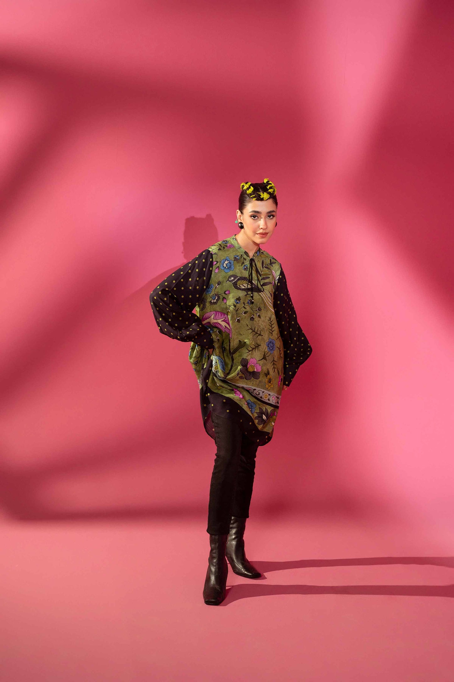 Nishat Linen - Printed Shirt - AW23-18