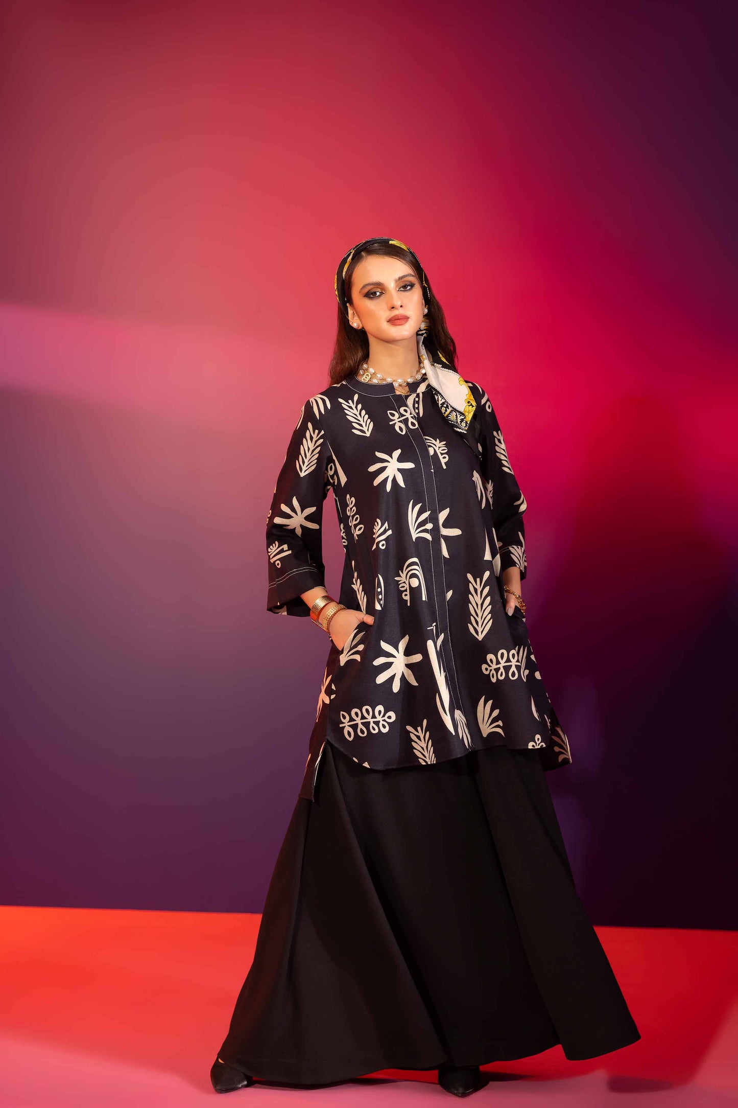 Nishat Linen - Printed Shirt - AW23-33