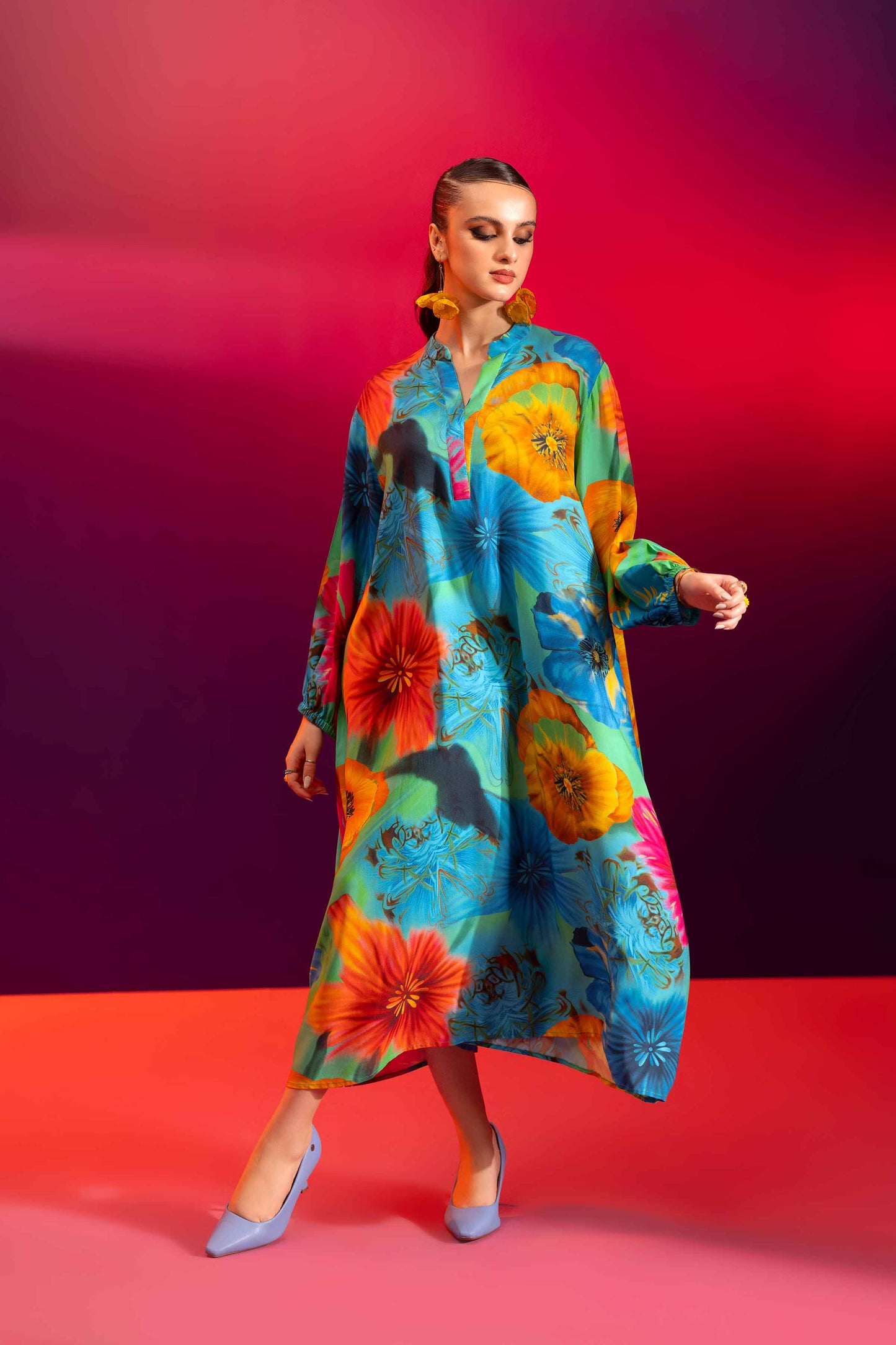 Nishat Linen - Printed Shirt - AW23-39