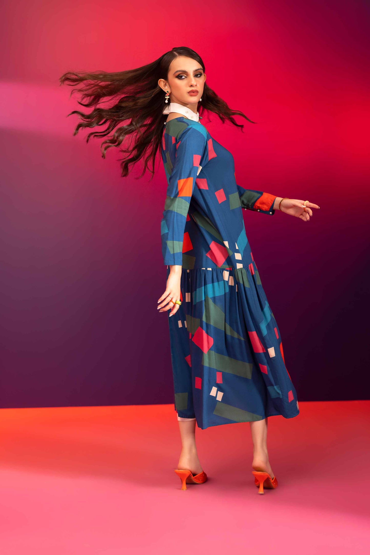 Nishat Linen - Printed Dress - AW23-42