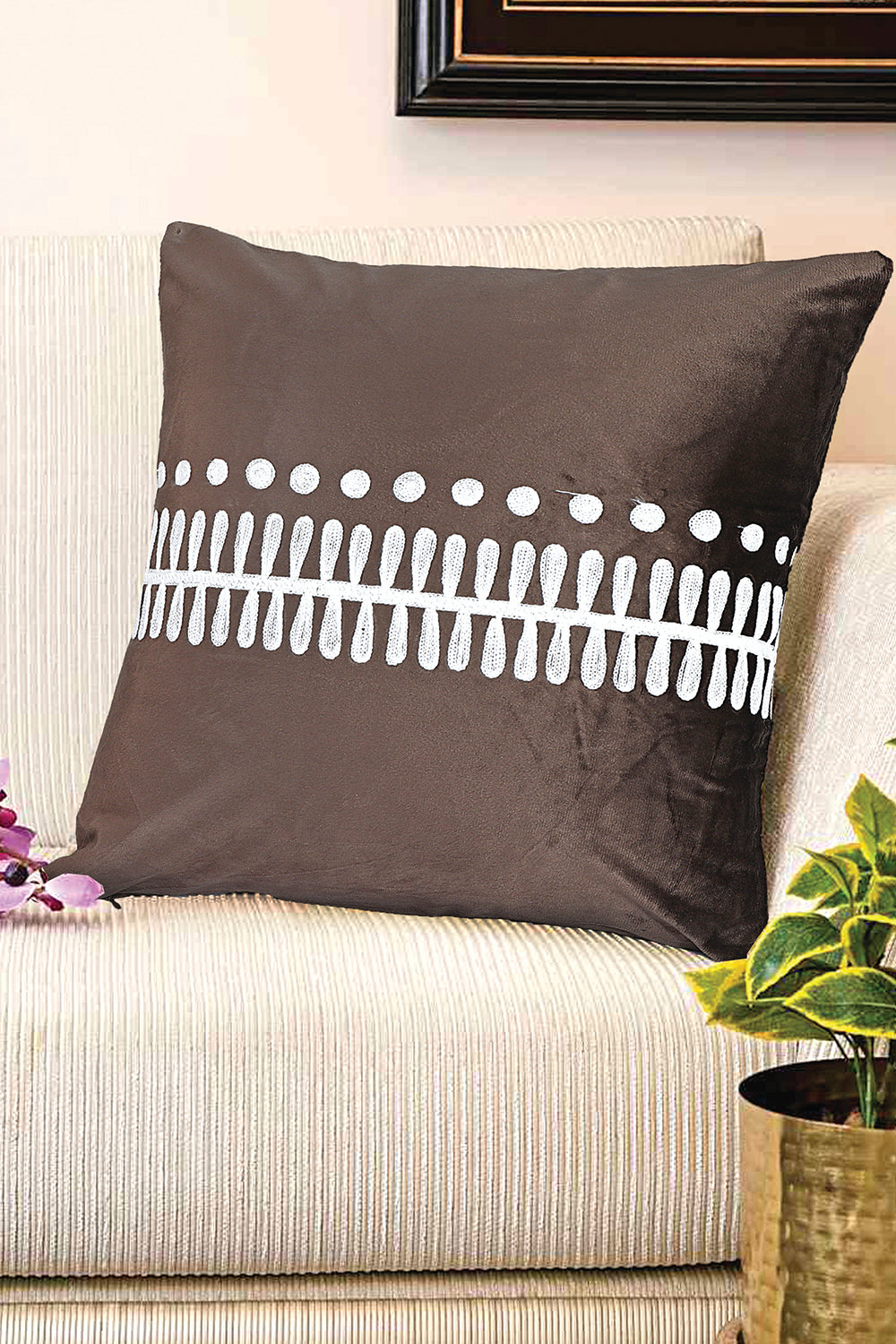Nishat Linen - Abrish Cushion Cover Emb