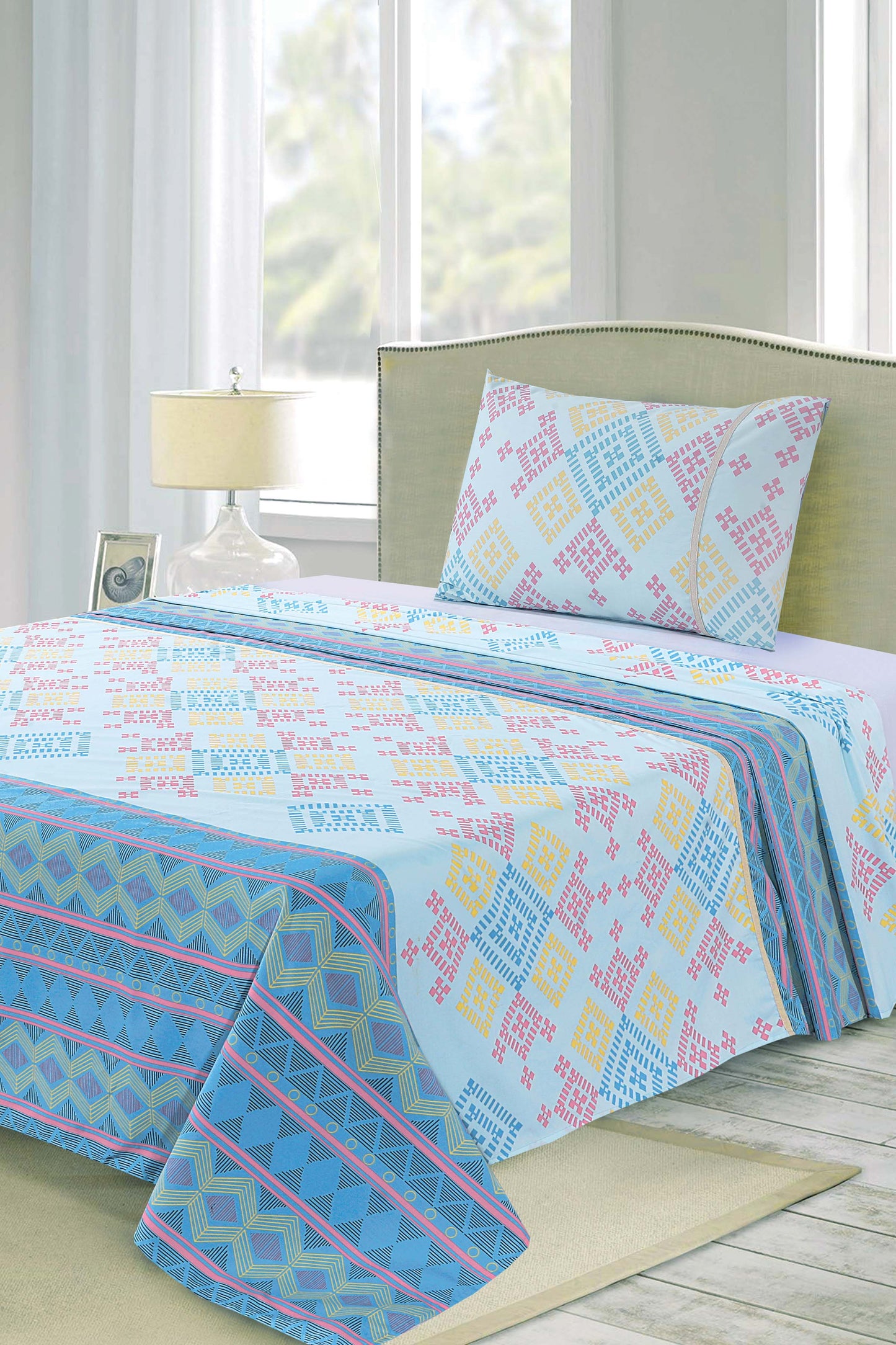 Nishat Linen - Abstract Ethnic Sheet Set