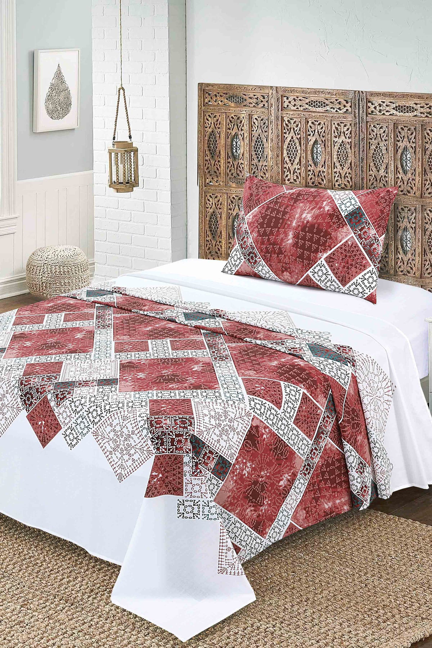 Nishat Linen - Abstract Crossdot Sheet Set