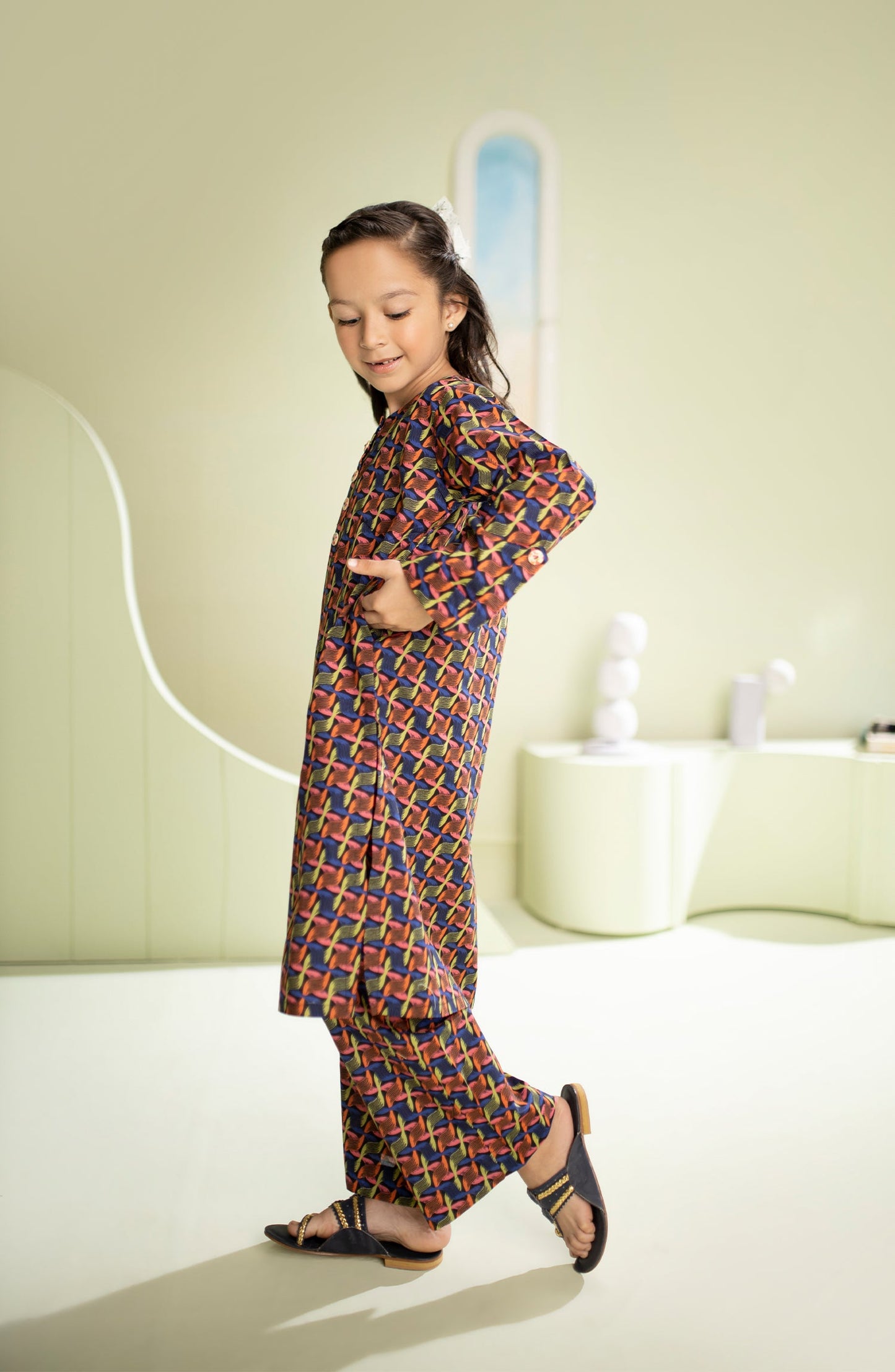 Orient - Stitched 2 Piece Printed Cambric Shirt and Cambric Pant