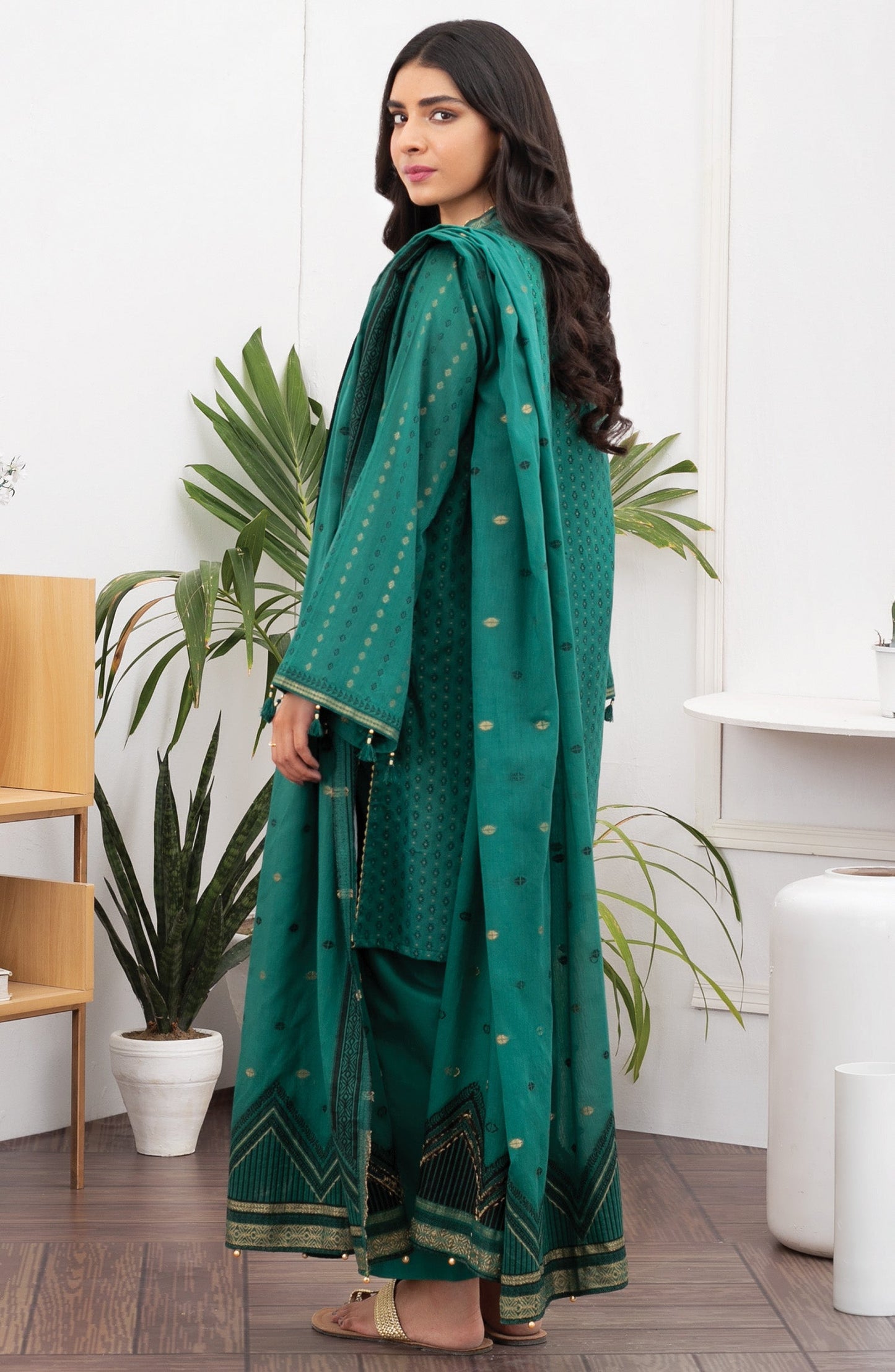 Orient - Unstitched 3 Piece Printed Jacquard Suit