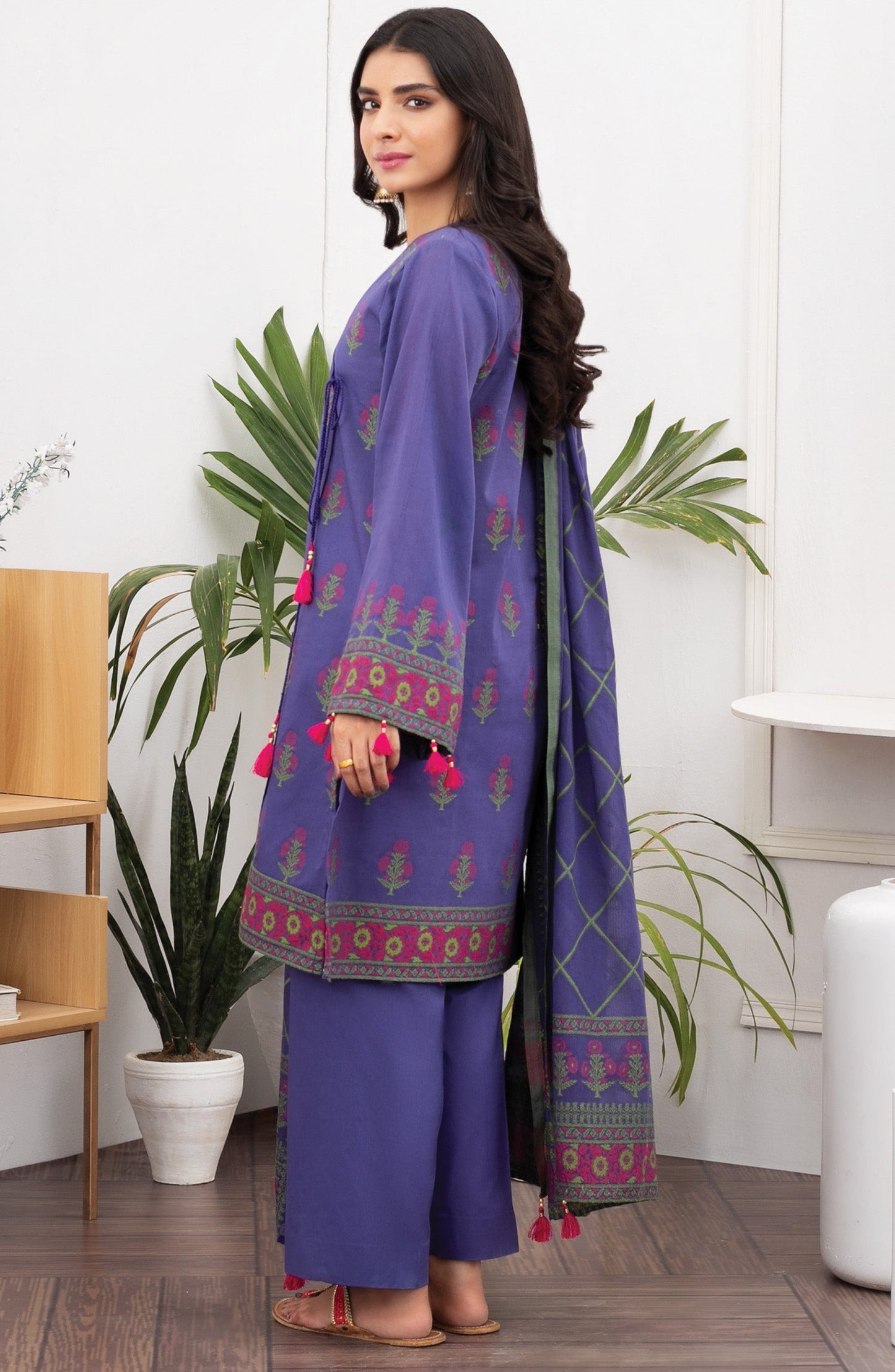 Orient - Unstitched 3 Piece Printed Jacquard Suit