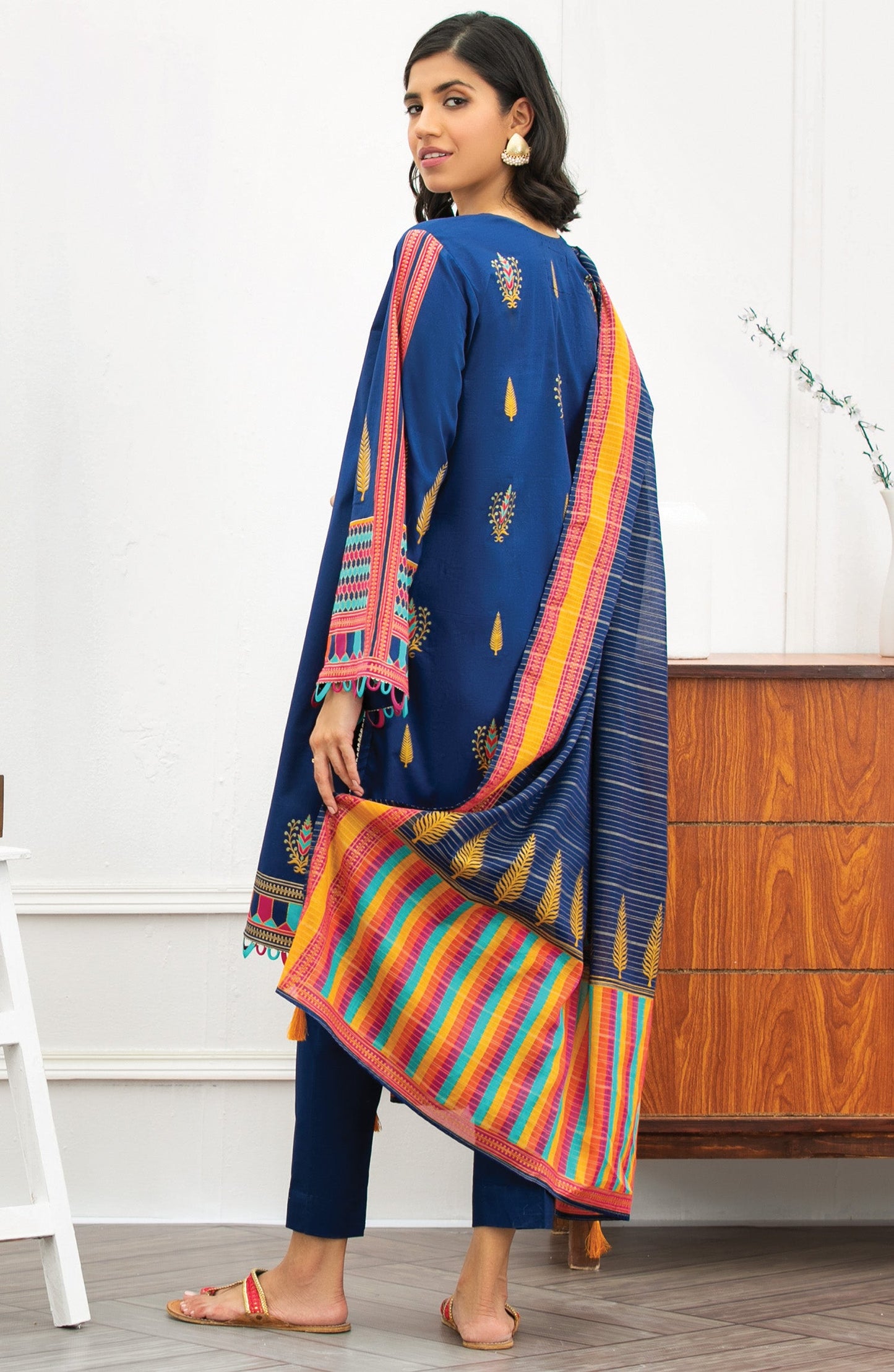 Orient - Unstitched 3 Piece Embroidered Lawn Suit