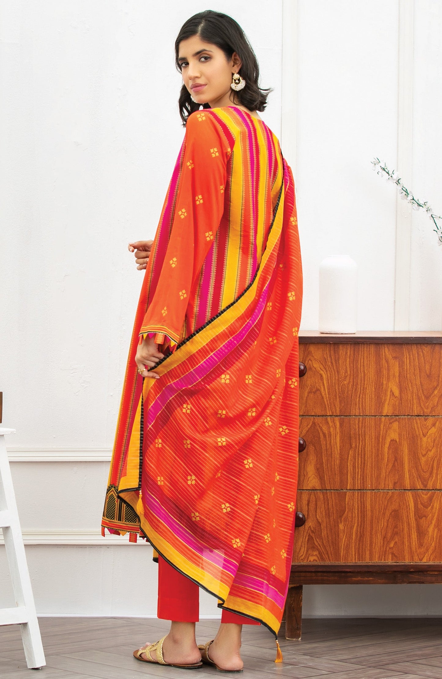 Orient - Unstitched 3 Piece Embroidered Lawn Suit