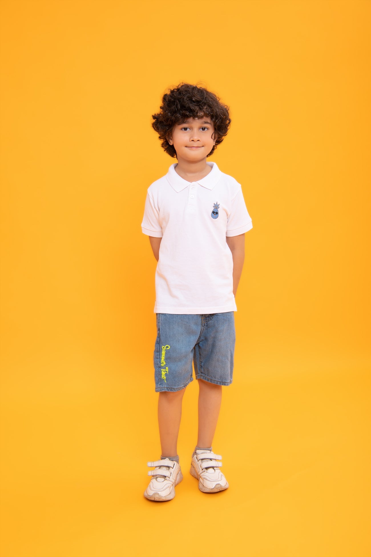 BTW - COTTON PIQUE EMBROIDERED POLO