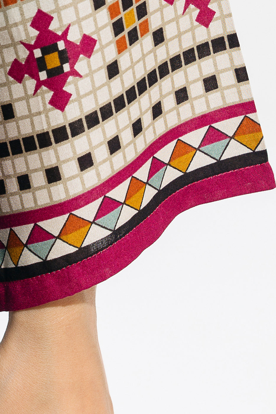 Beechtree - 3 PIECE - PRINTED VISCOSE SUIT - AZTEC MOSAIC (UNSTITCHED)