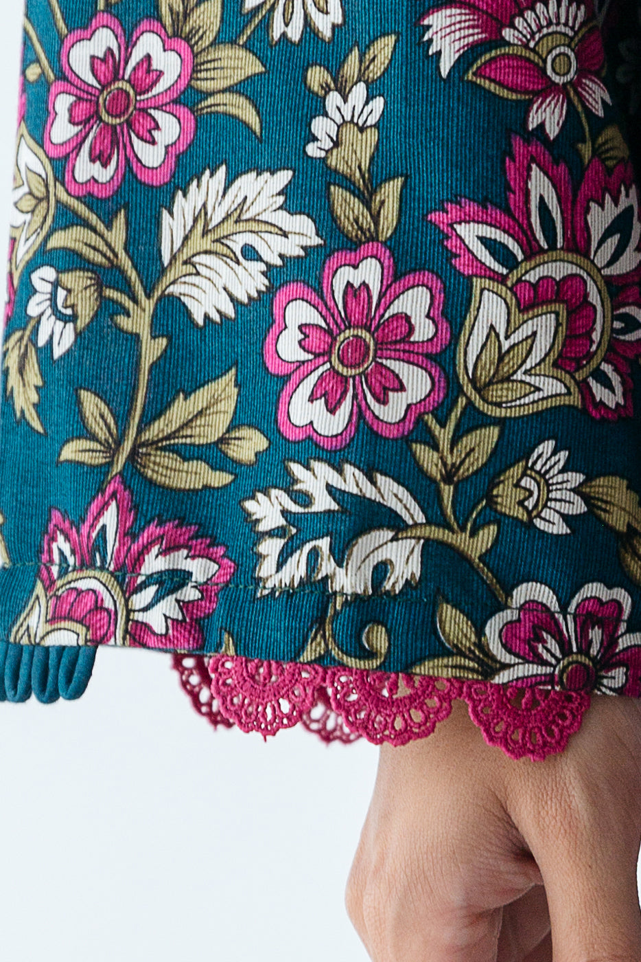 Beechtree - 2 PIECE - PRINTED KHADDAR SUIT - BERYL BLOOM (UNSTITCHED)