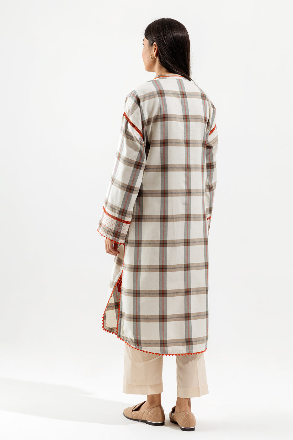 Beechtree - 1 PIECE - EMBROIDERED KHADDAR SHIRT - ANTIQUE GEM