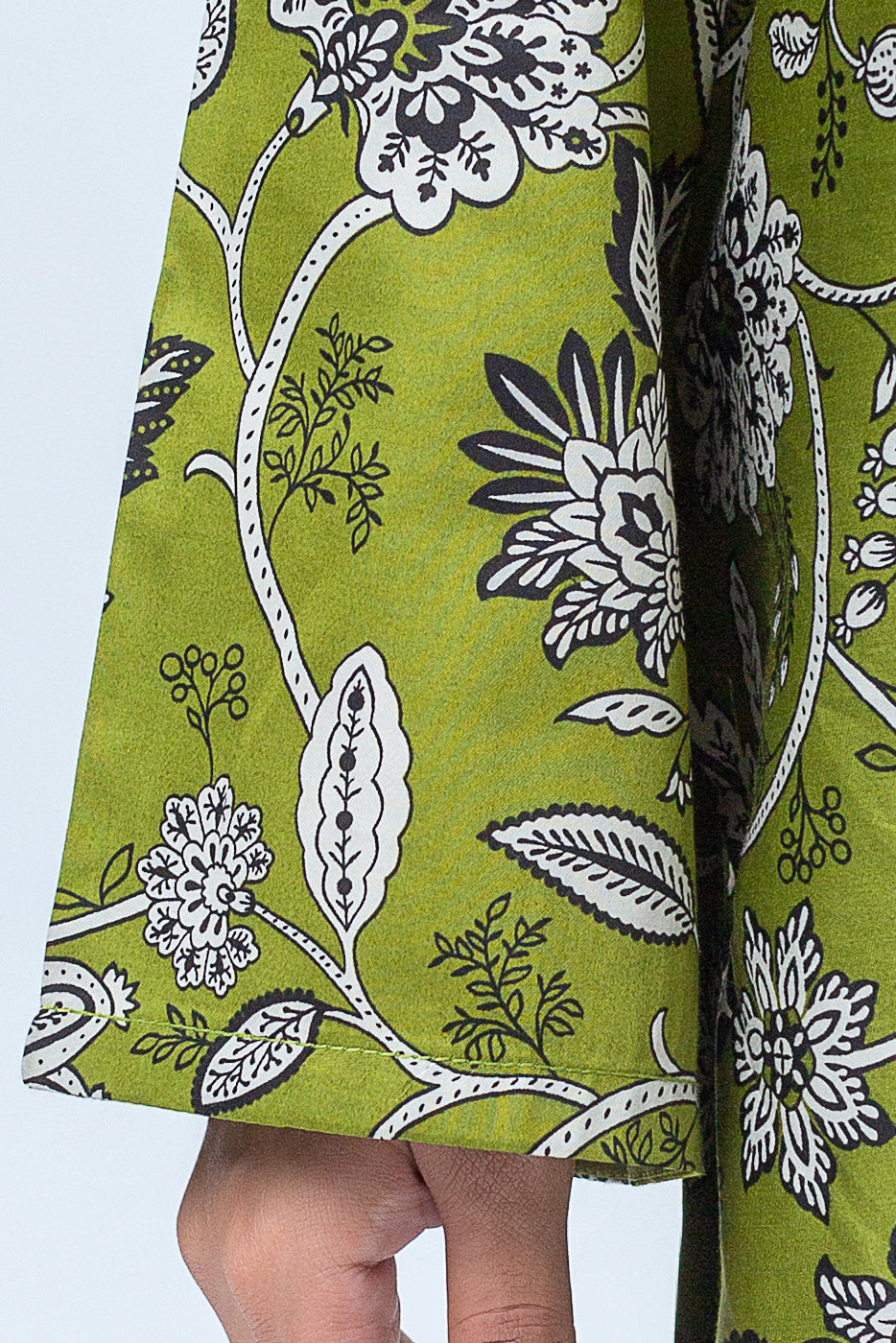 Beechtree - 2 PIECE - PRINTED COTTON SATIN SUIT - OLIVE MEADOW (UNSTITCHED)