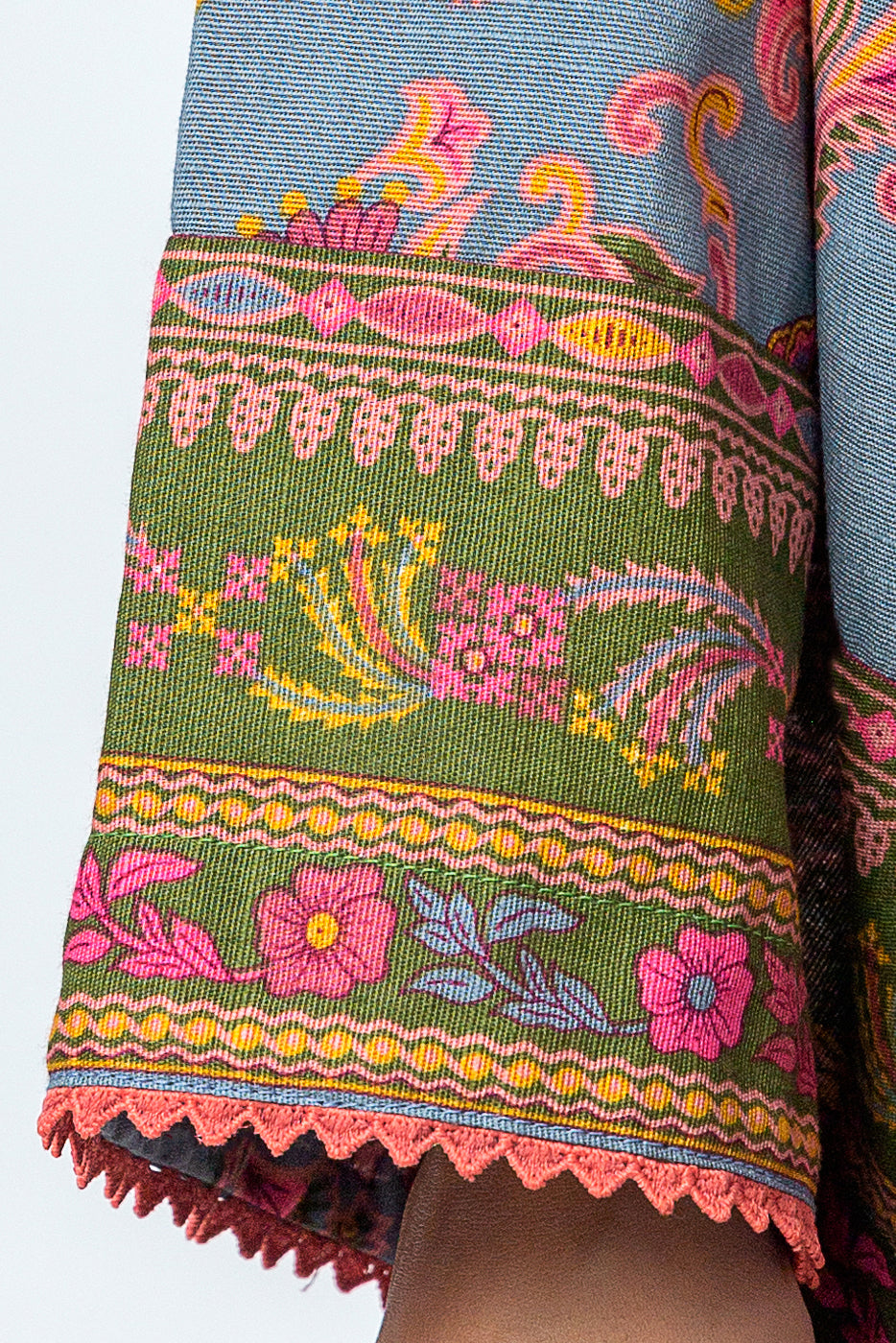 Beechtree - 2 PIECE - PRINTED KHADDAR SUIT - GRAY MIST (UNSTITCHED)